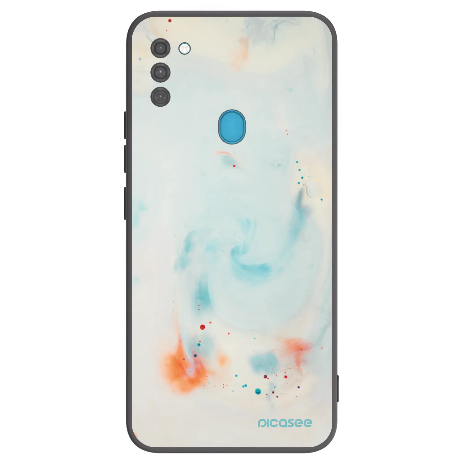 Picasee Μαύρη θήκη σιλικόνης για Samsung Galaxy M11 - Splash