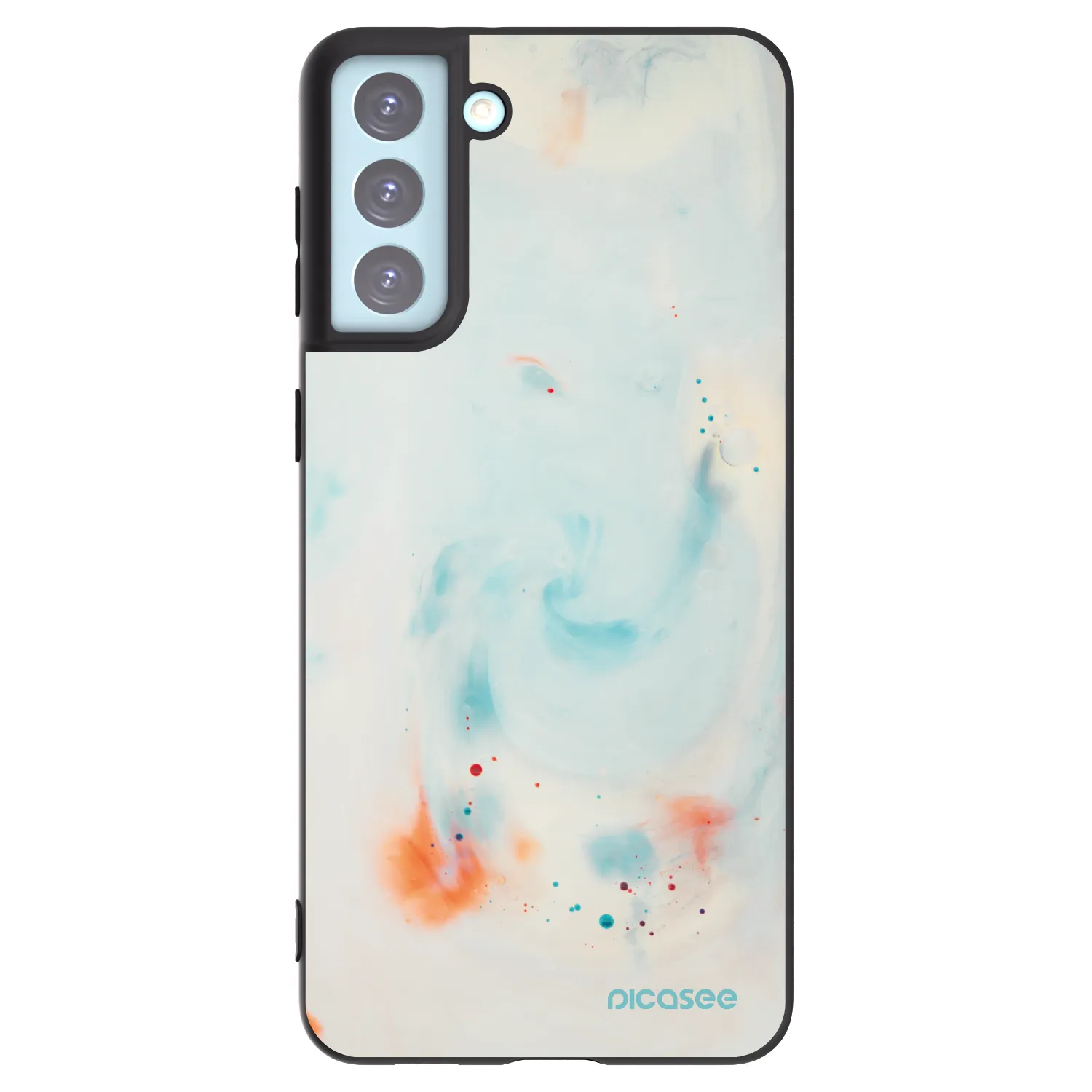 Picasee Μαύρη θήκη σιλικόνης για Samsung Galaxy S21+ 5G G996F - Splash
