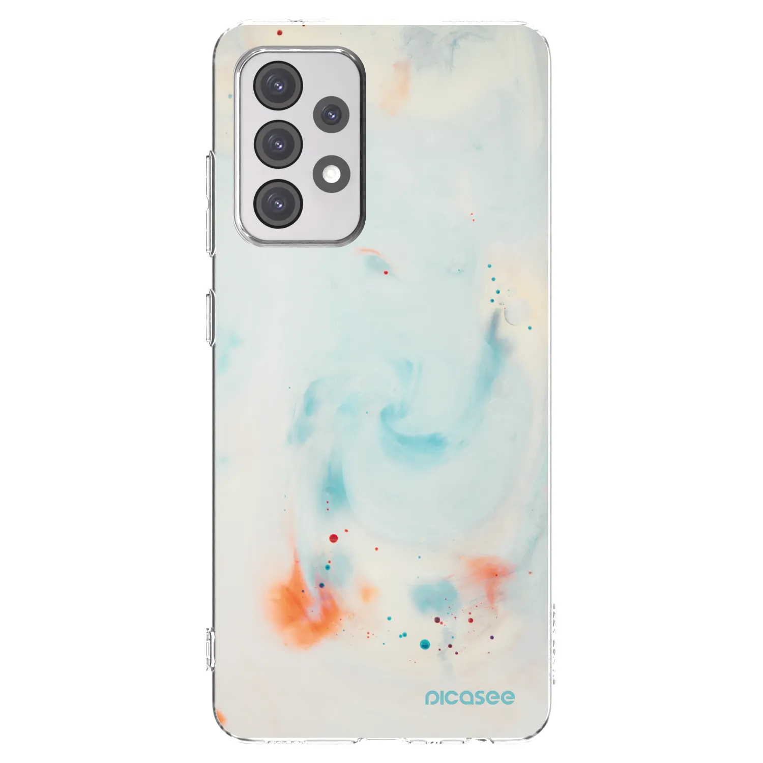 Picasee διαφανής θήκη σιλικόνης Samsung Galaxy A52 5G A525F - Splash