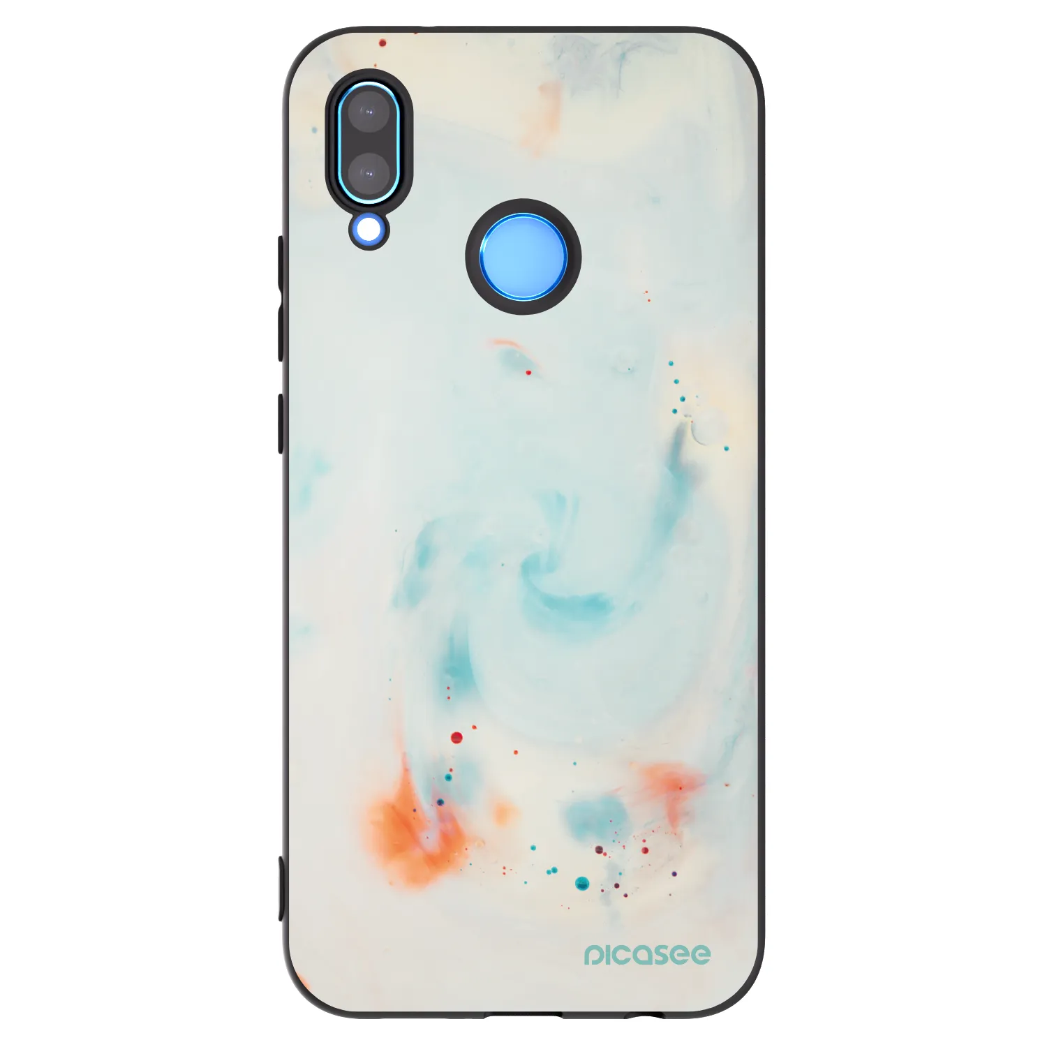 Picasee Μαύρη θήκη σιλικόνης για Huawei P20 Lite - Splash