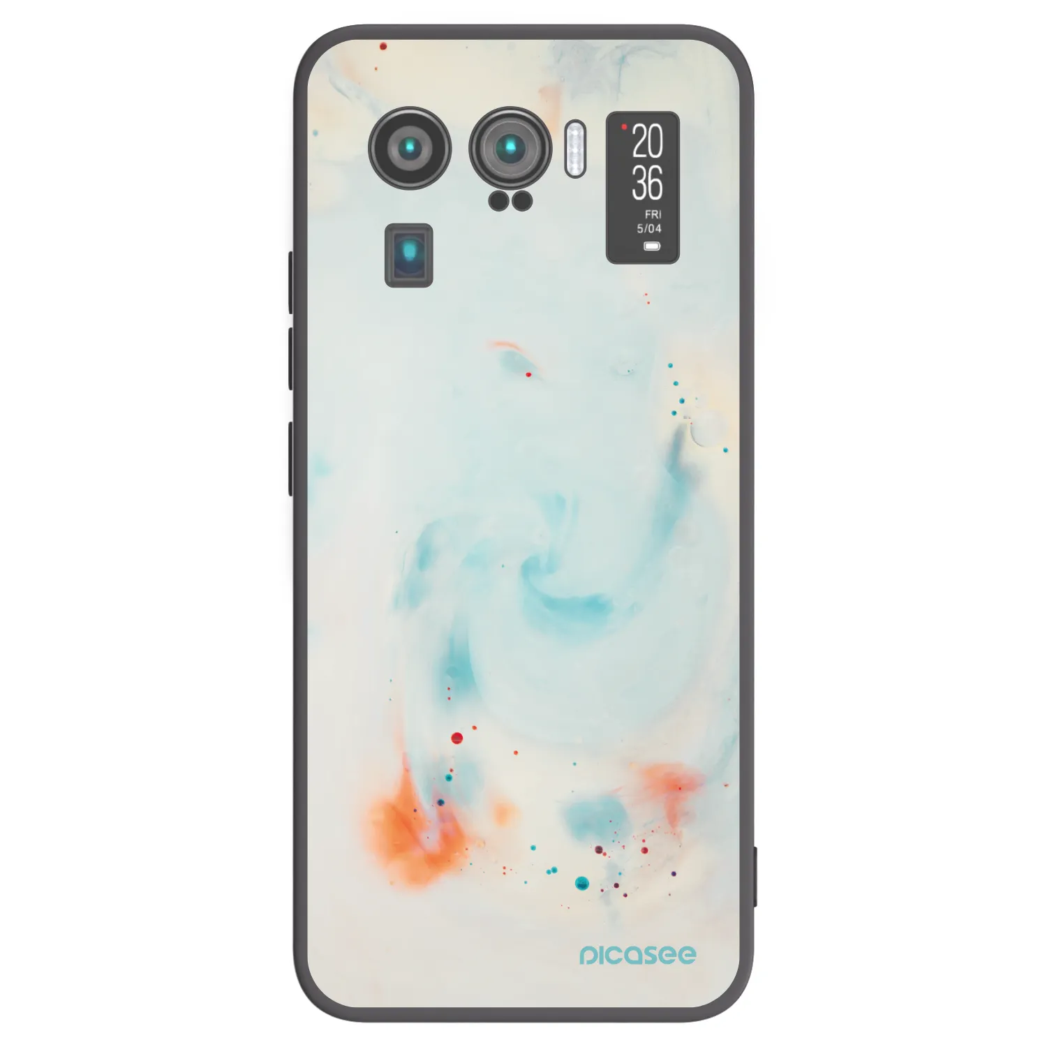 Picasee Μαύρη θήκη σιλικόνης για Xiaomi Mi 11 Ultra - Splash
