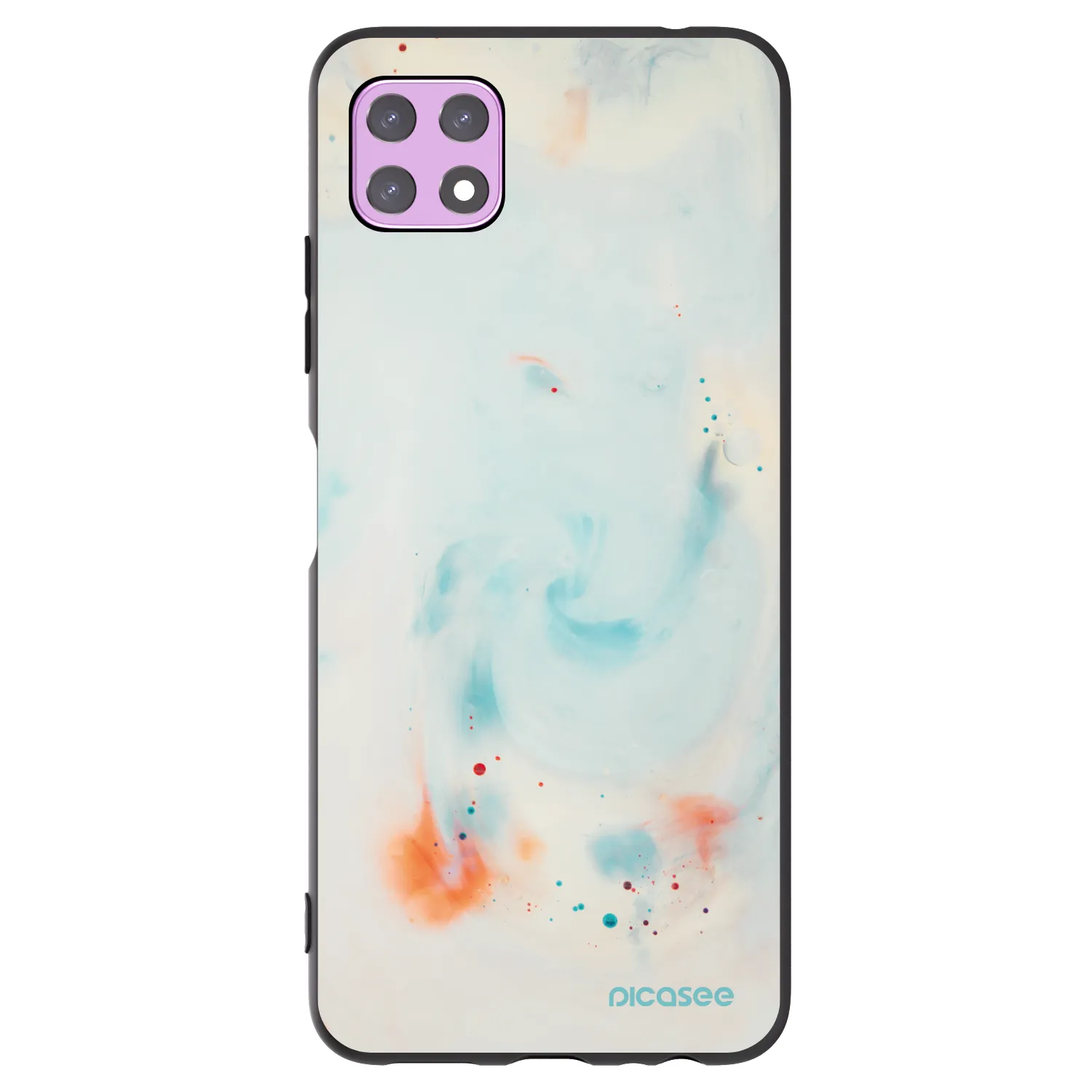 Picasee Μαύρη θήκη σιλικόνης για Samsung Galaxy A22 A226B 5G - Splash