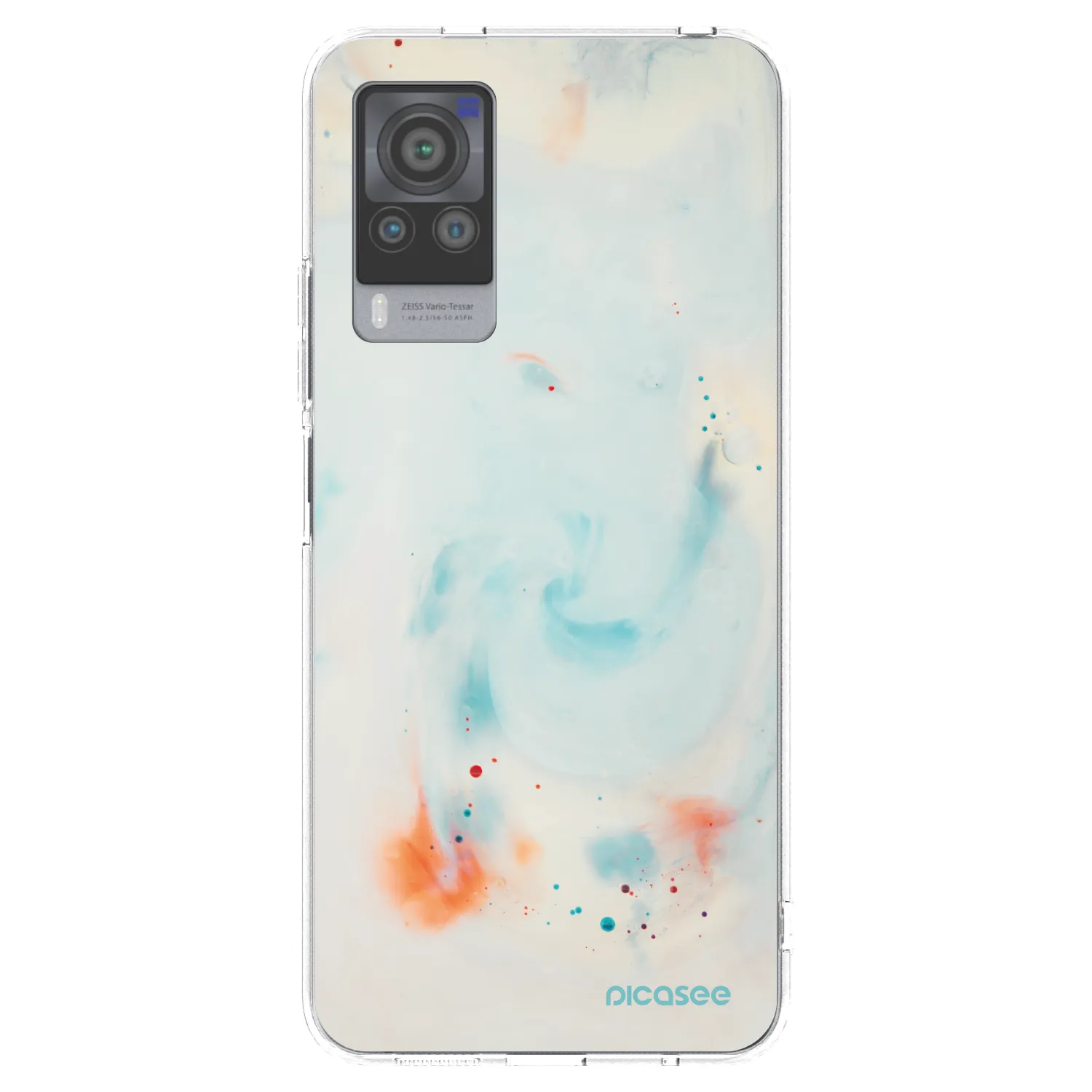 Picasee διαφανής θήκη σιλικόνης Vivo X60 Pro 5G - Splash