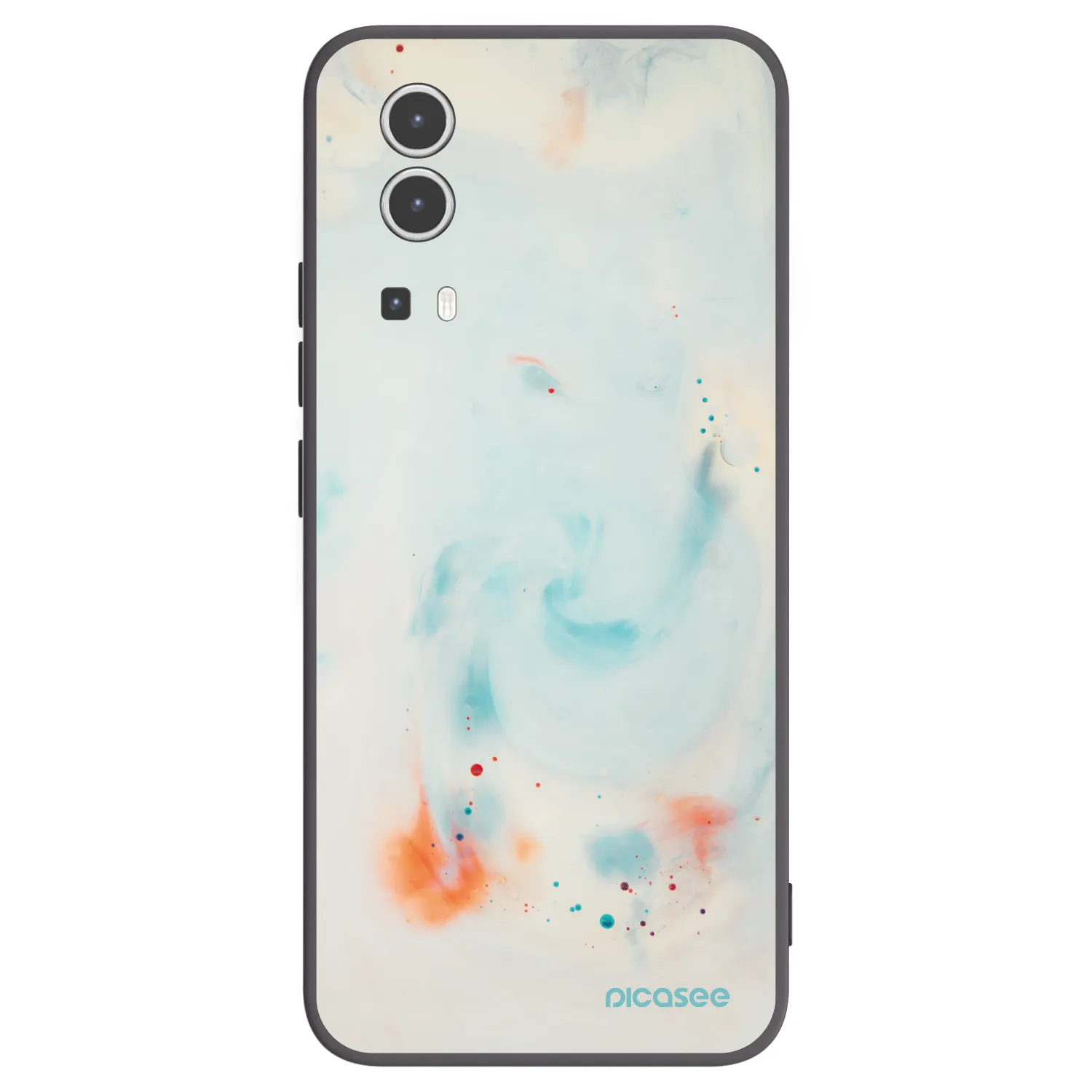 Picasee Μαύρη θήκη σιλικόνης για Vivo Y72 5G - Splash