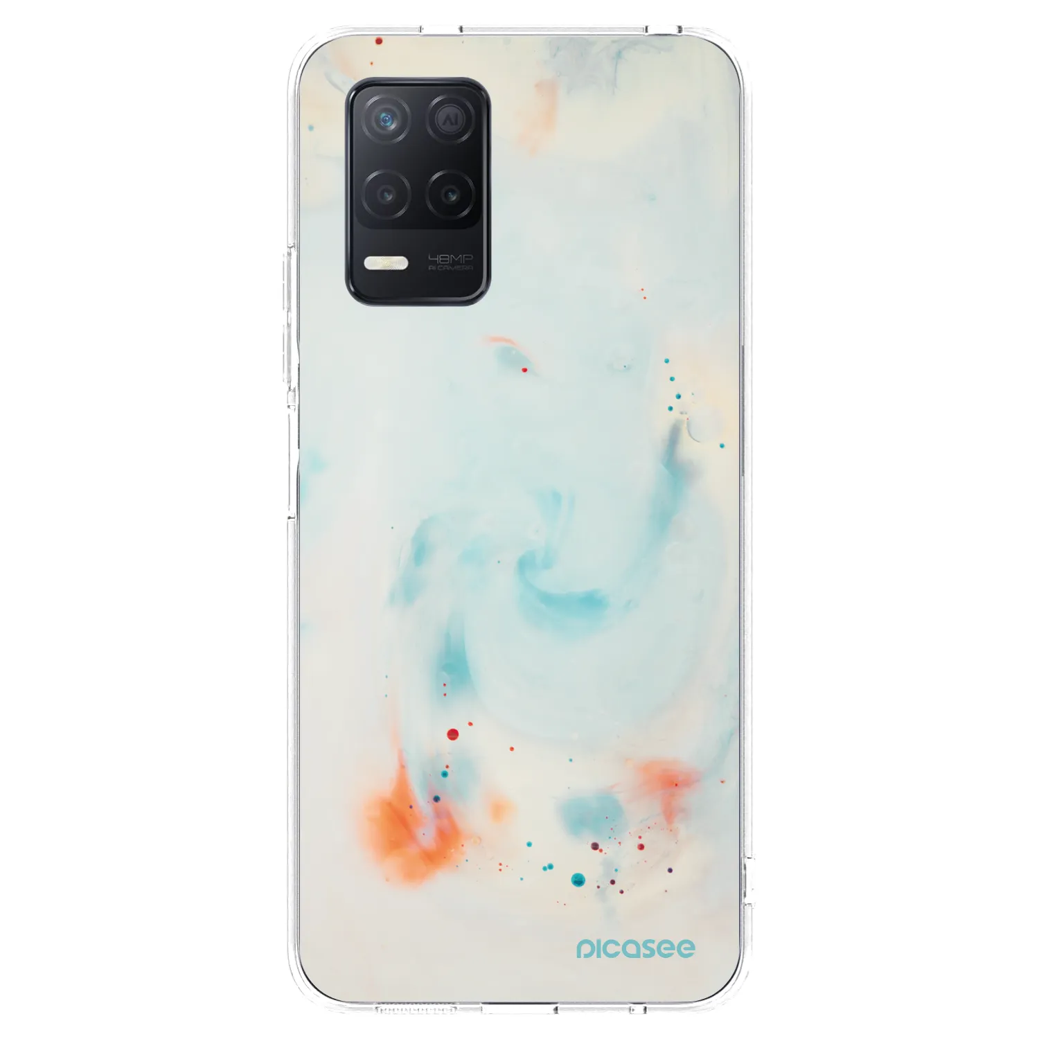 Picasee διαφανής θήκη σιλικόνης Realme 8 5G - Splash
