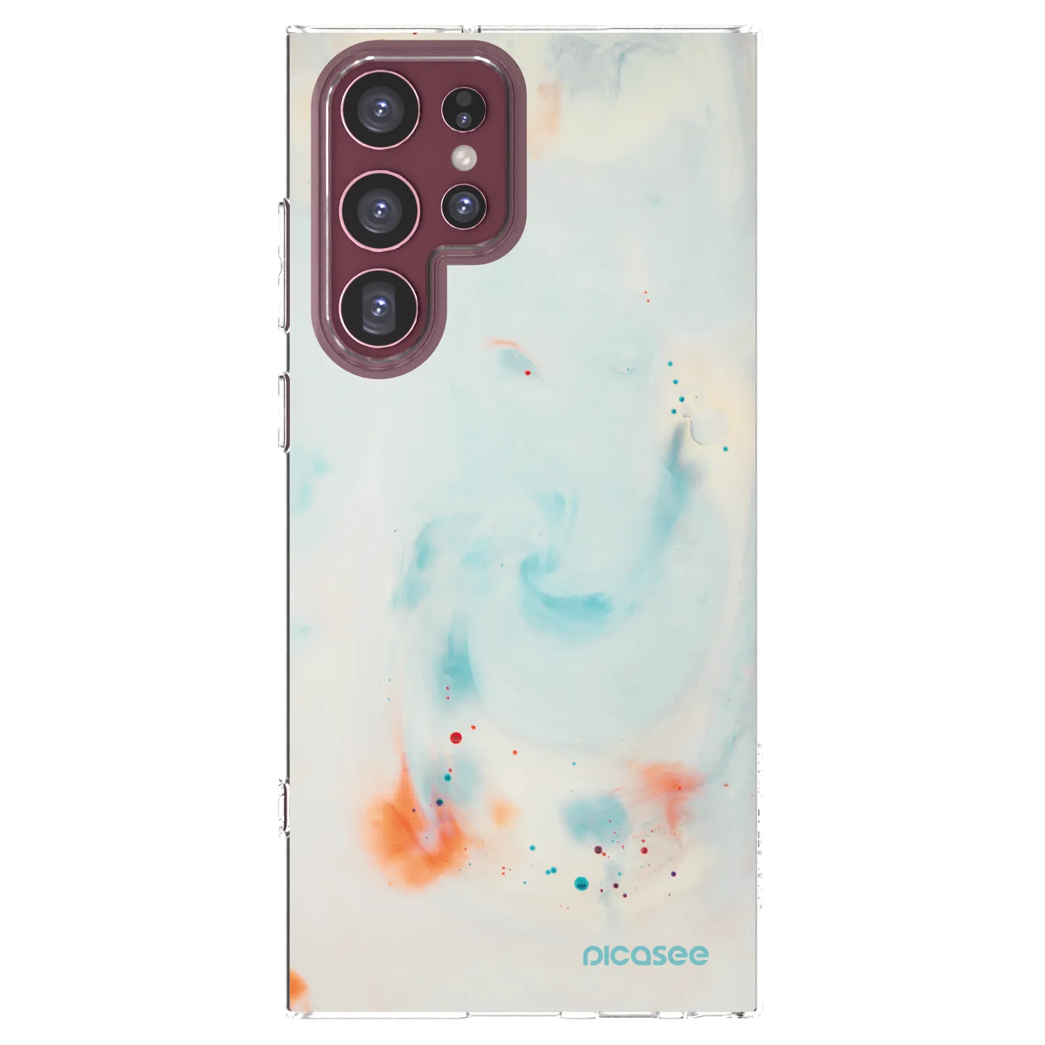 Picasee διαφανής θήκη σιλικόνης Samsung Galaxy S22 Ultra 5G - Splash