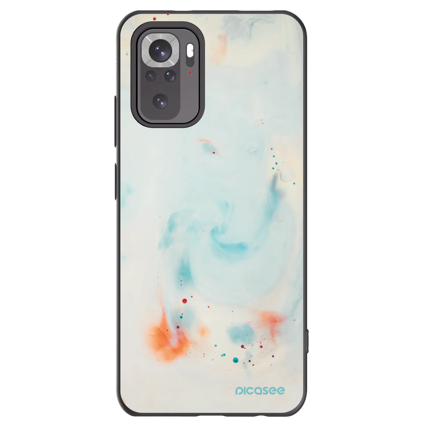 Picasee Μαύρη θήκη σιλικόνης για Xiaomi Redmi Note 11S 4G - Splash