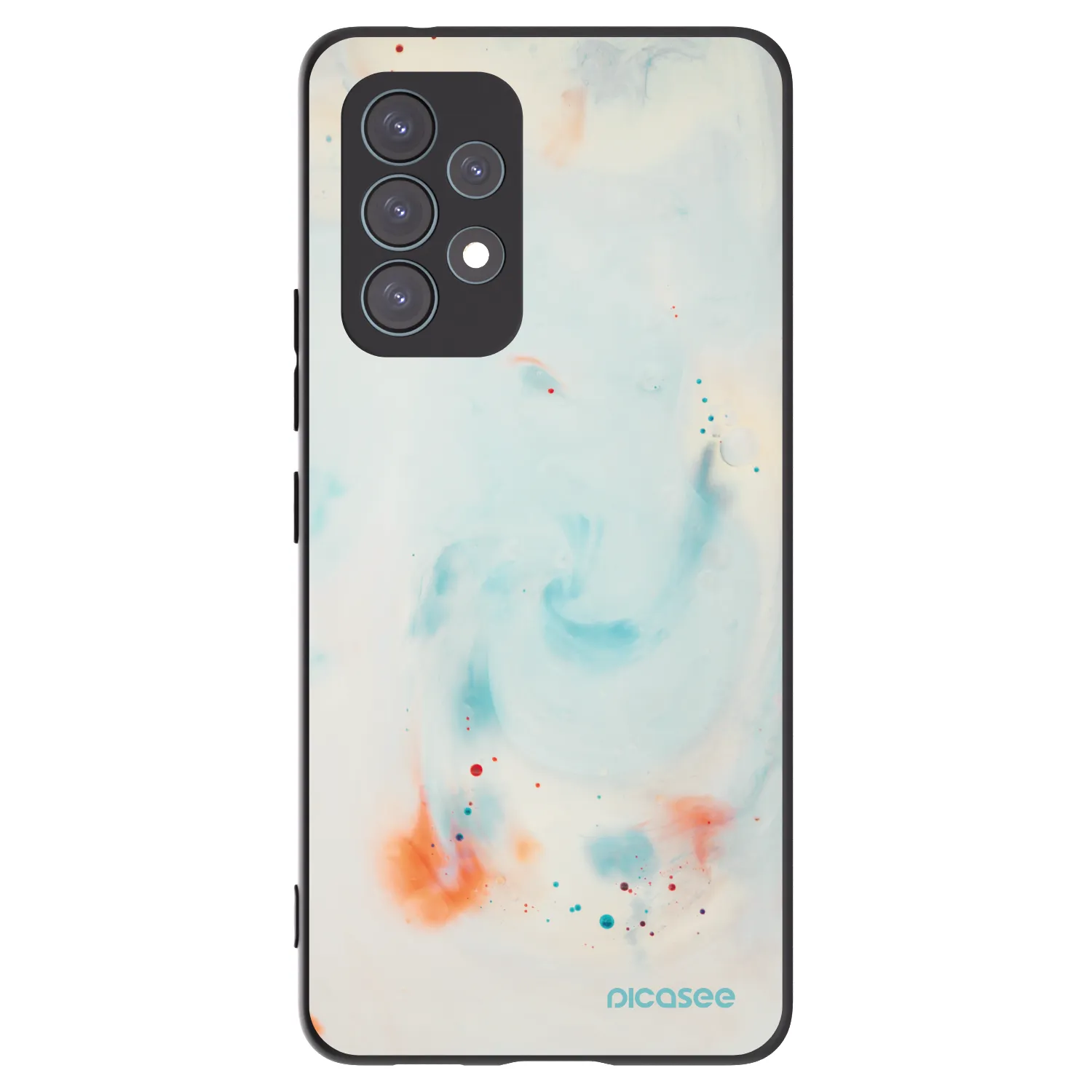 Picasee Μαύρη θήκη σιλικόνης για Samsung Galaxy A53 5G A536 - Splash