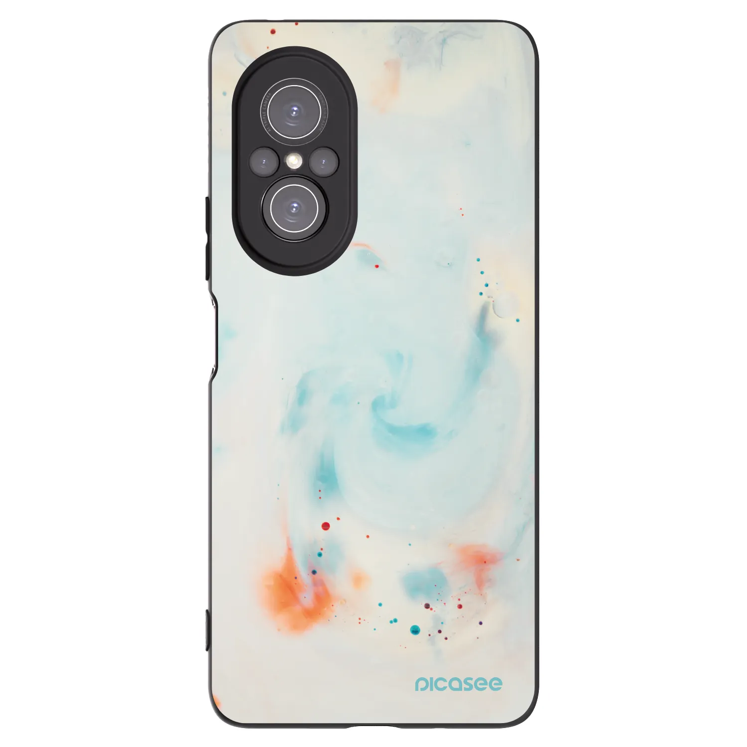Picasee Μαύρη θήκη σιλικόνης για Huawei Nova 9 SE - Splash