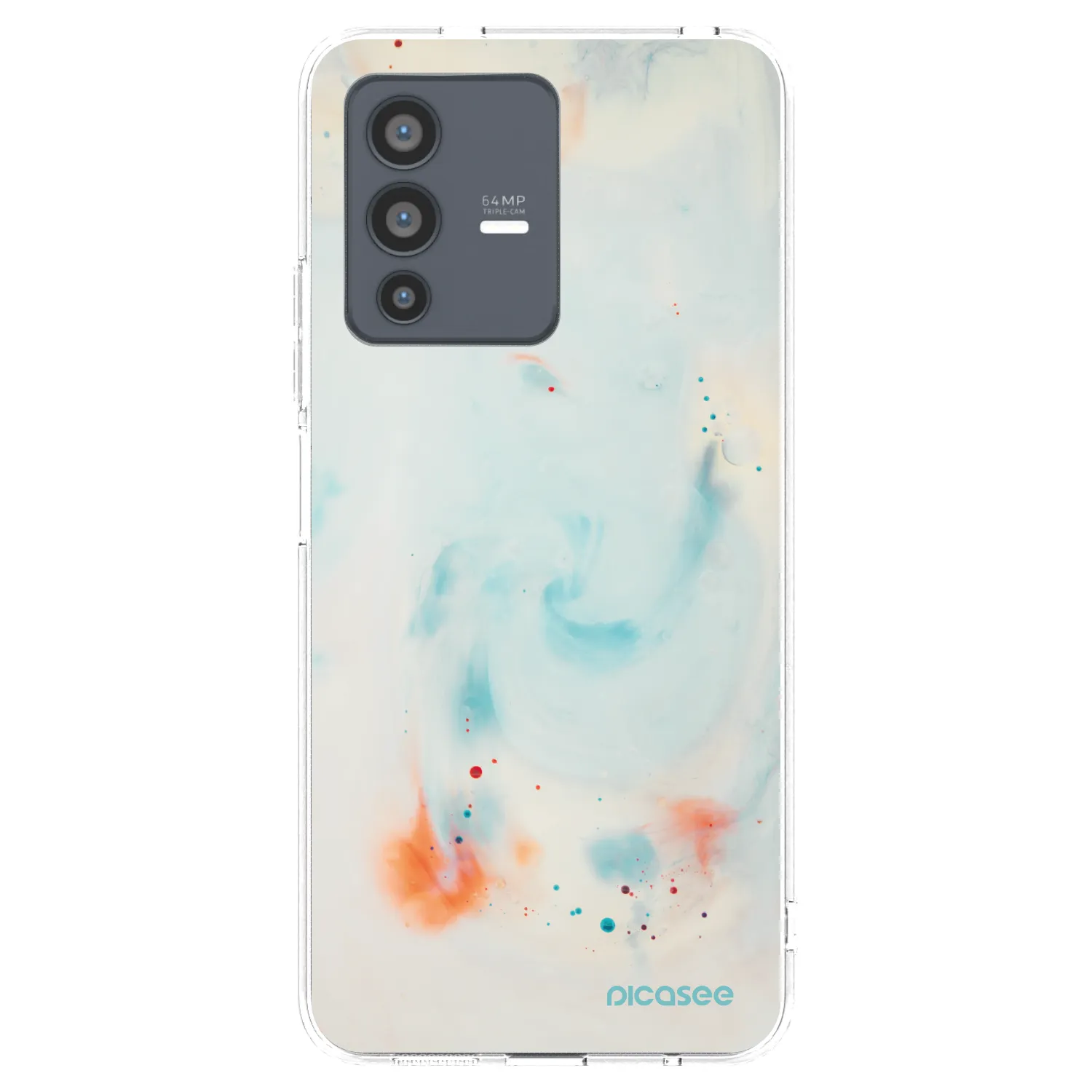Picasee διαφανής θήκη σιλικόνης Vivo V23 5G - Splash