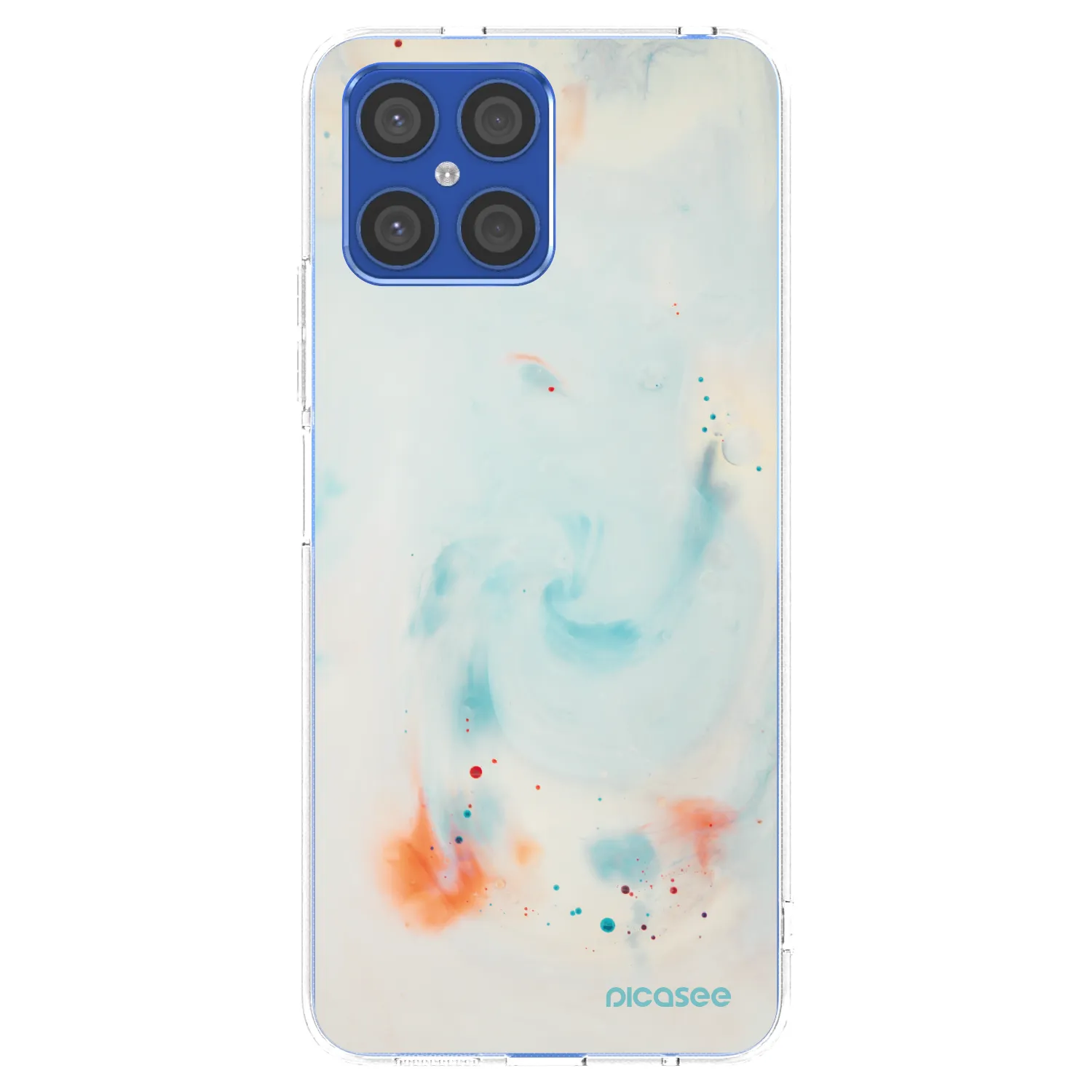 Picasee διαφανής θήκη σιλικόνης Honor X8 4G - Splash