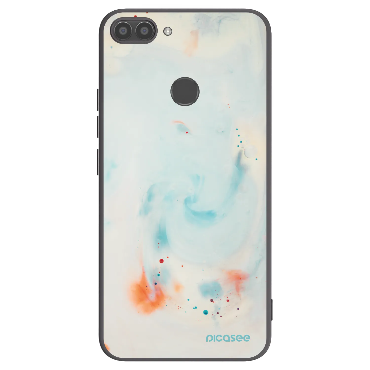 Picasee Μαύρη θήκη σιλικόνης για Huawei P Smart - Splash