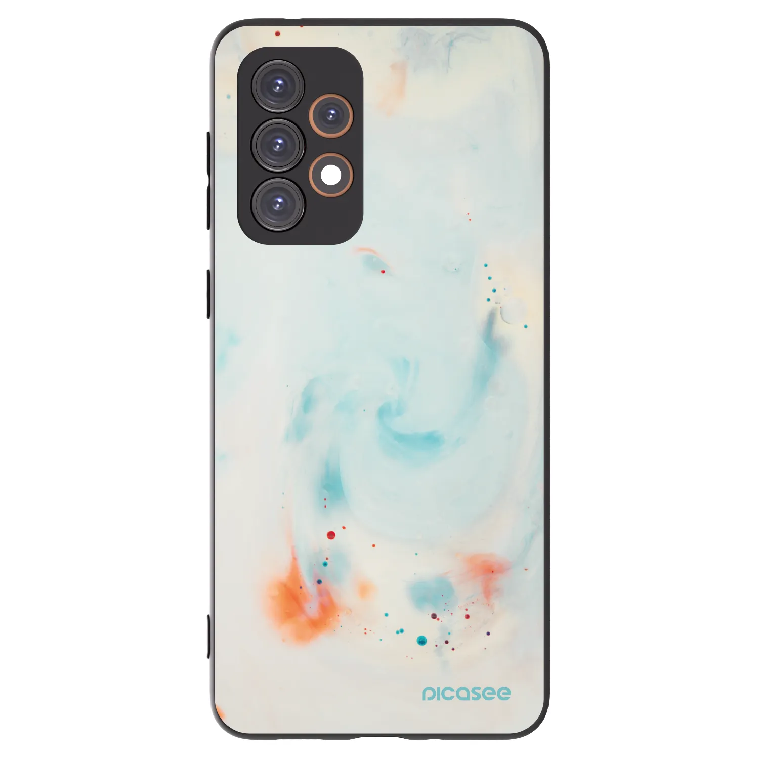 Picasee Μαύρη θήκη σιλικόνης για Samsung Galaxy A33 5G A336 - Splash