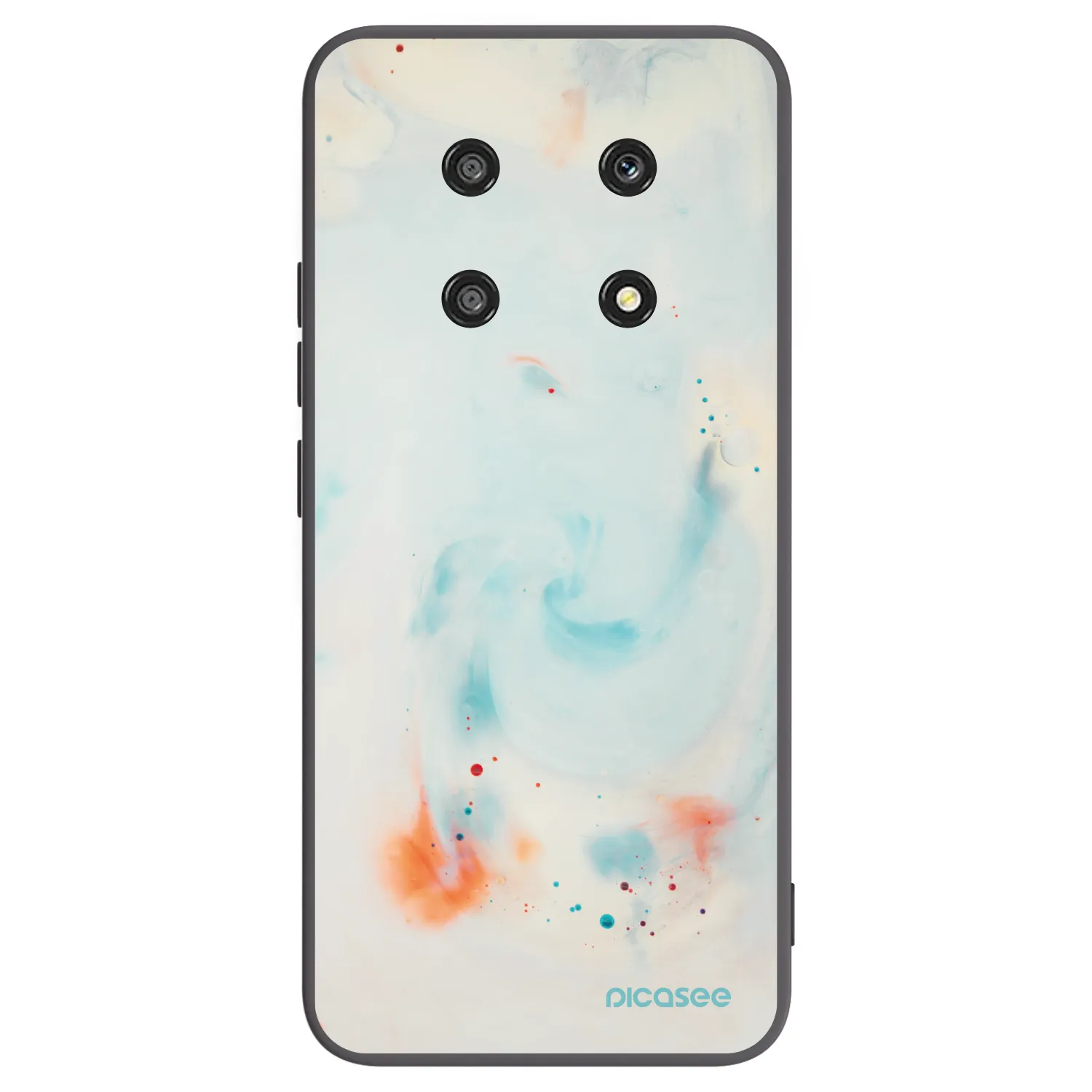 Picasee Μαύρη θήκη σιλικόνης για Honor Magic4 Lite 5G - Splash