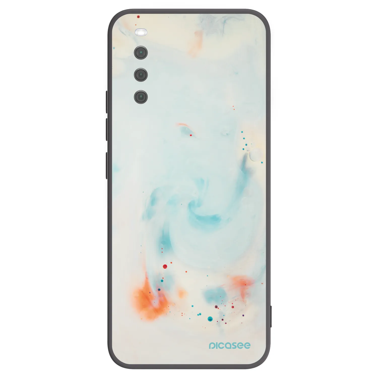 Picasee Μαύρη θήκη σιλικόνης για Sony Xperia 10 III - Splash