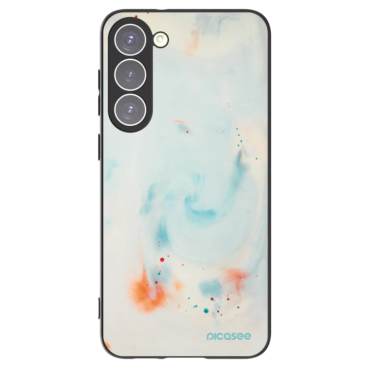 Picasee Μαύρη θήκη σιλικόνης για Samsung Galaxy S23+ 5G - Splash