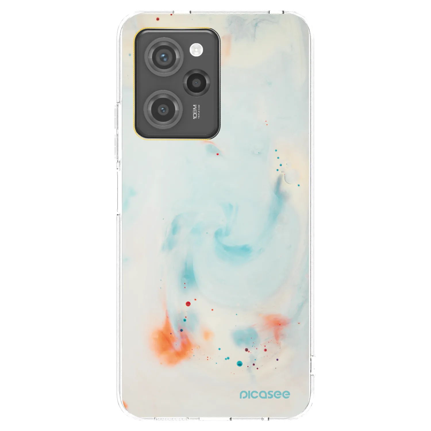 Picasee Μαύρη θήκη σιλικόνης για Xiaomi Poco X5 Pro - Splash