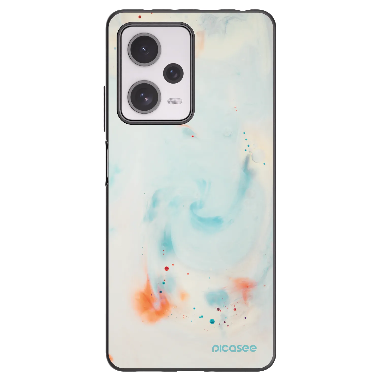 Picasee Μαύρη θήκη σιλικόνης για Xiaomi Redmi Note 12 Pro+ 5G - Splash