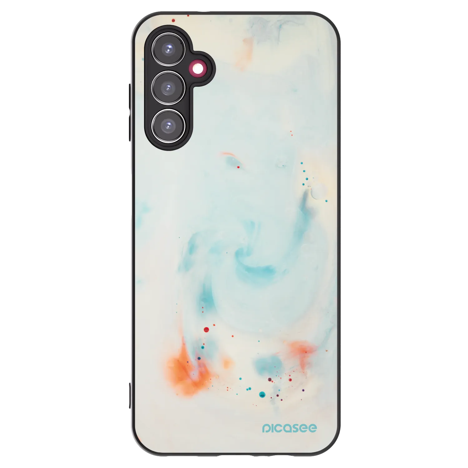 Picasee Μαύρη θήκη σιλικόνης για Samsung Galaxy A14 4G A145R - Splash
