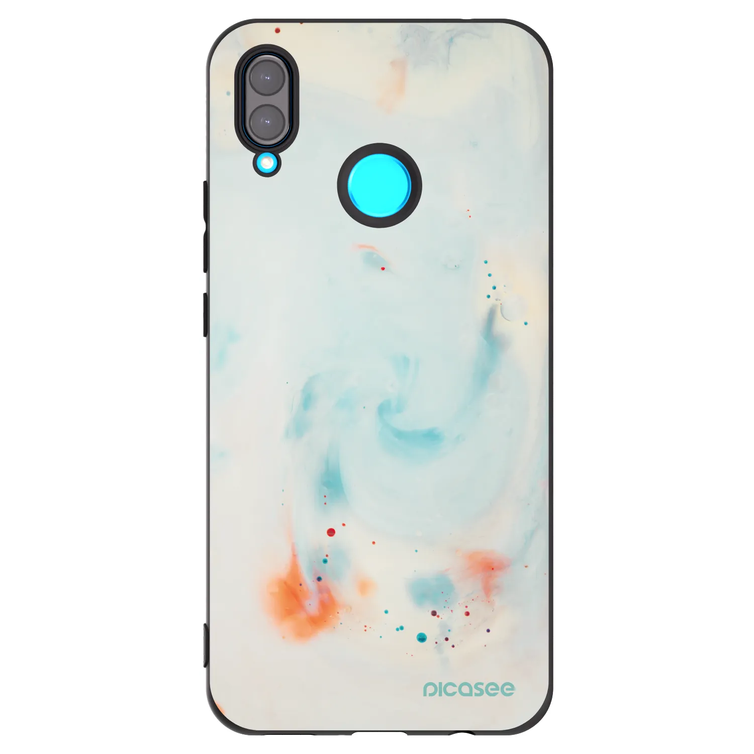 Picasee Μαύρη θήκη σιλικόνης για Huawei Nova 3 - Splash