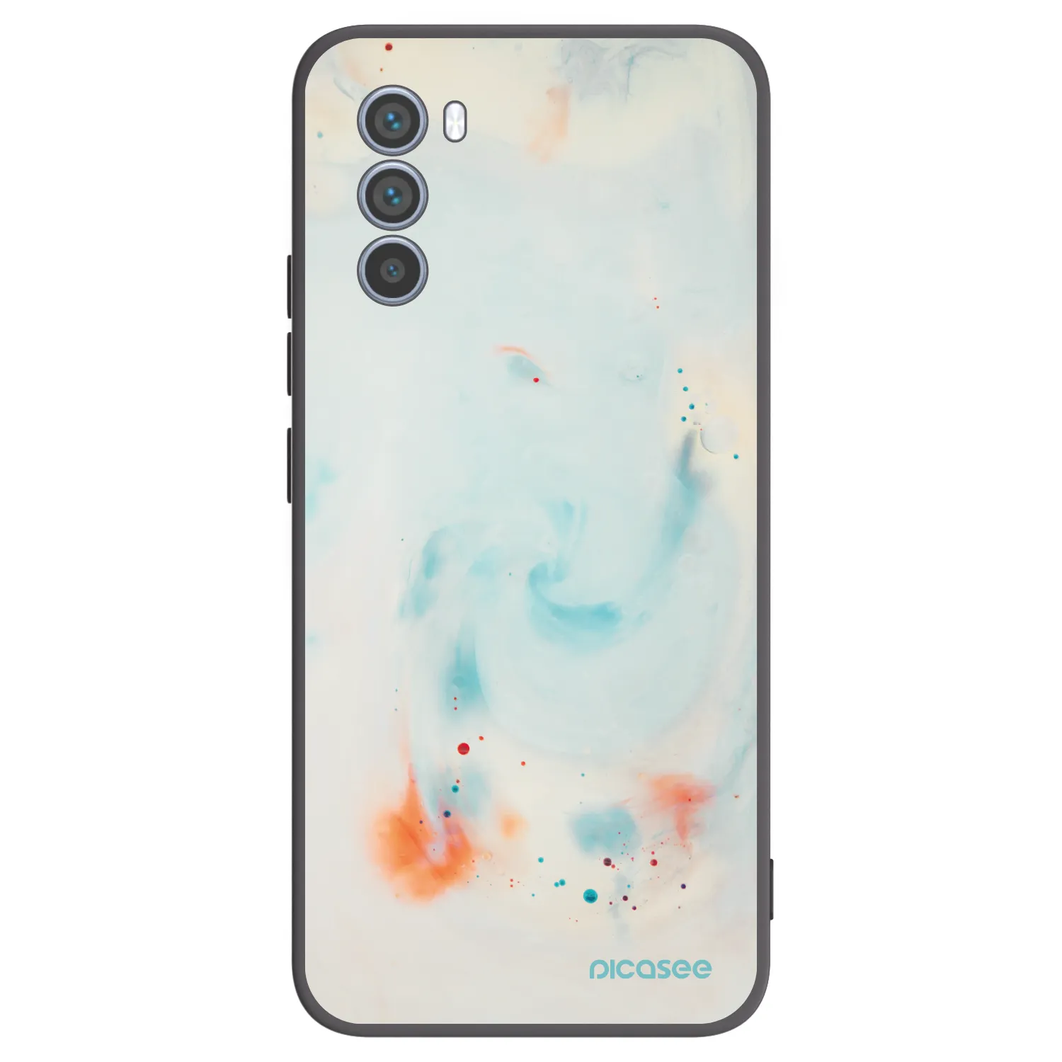 Picasee Μαύρη θήκη σιλικόνης για Motorola Moto G62 - Splash
