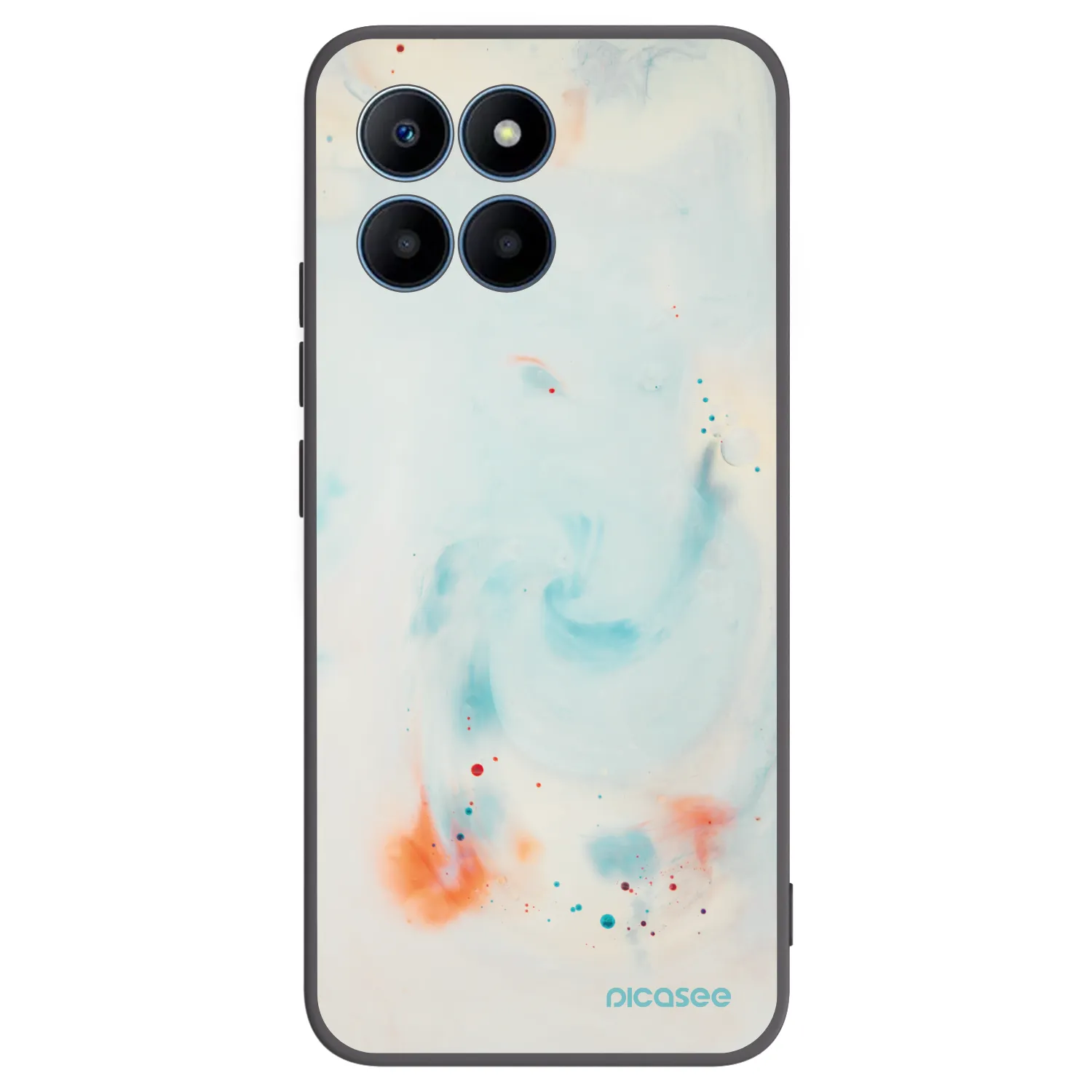 Picasee Μαύρη θήκη σιλικόνης για Honor 70 Lite - Splash