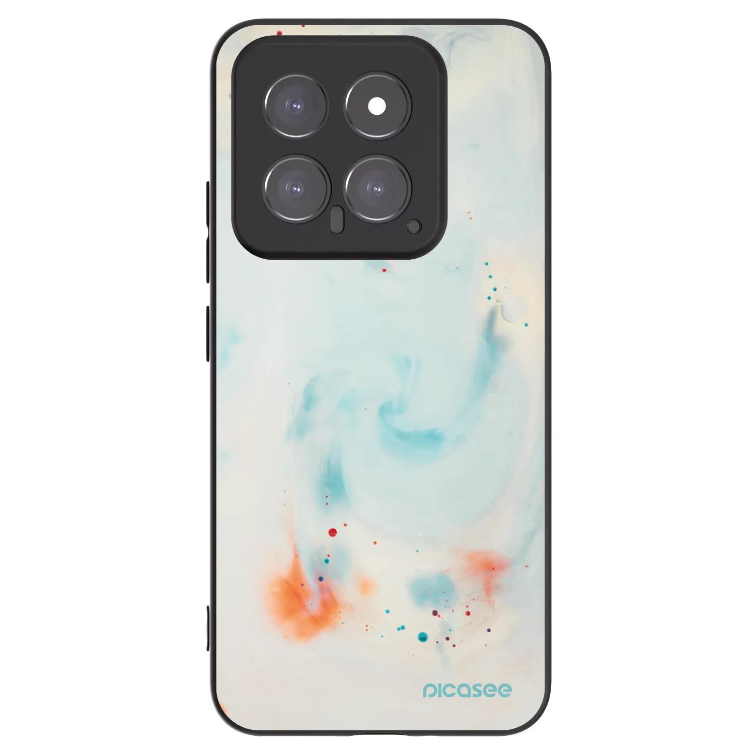 Picasee Μαύρη θήκη σιλικόνης για Xiaomi 14 - Splash