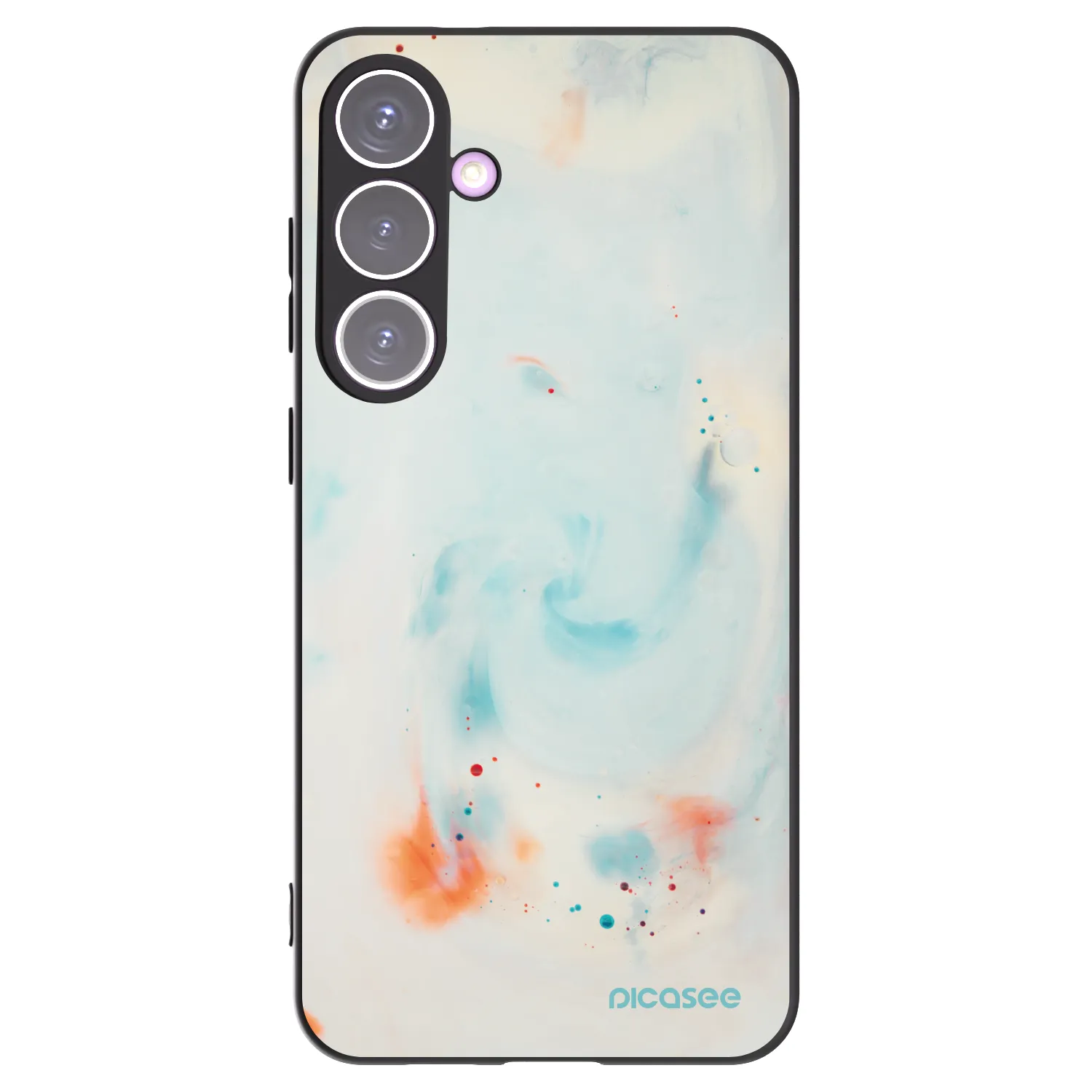 Picasee Μαύρη θήκη σιλικόνης για Samsung Galaxy S24+ S926B 5G - Splash