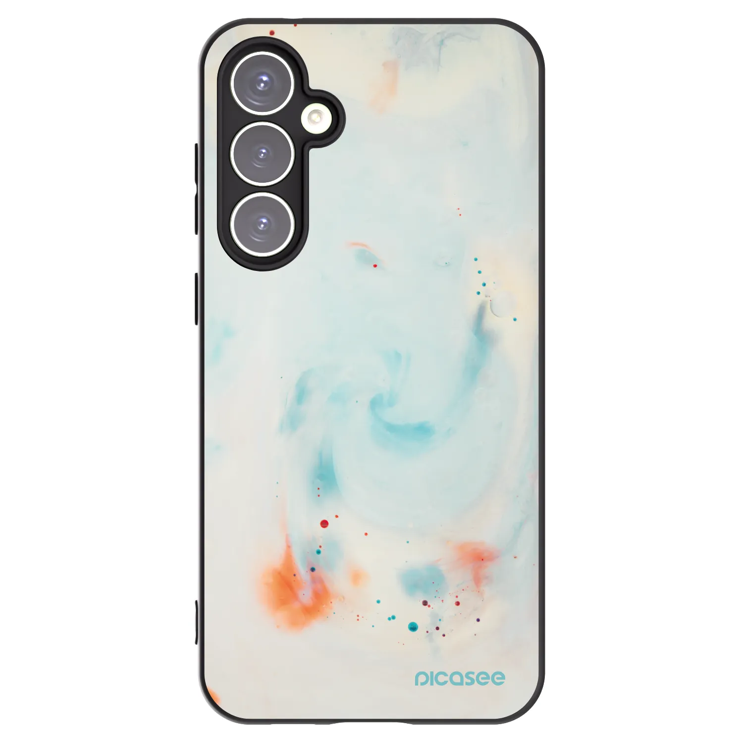 Picasee Μαύρη θήκη σιλικόνης για Samsung Galaxy S23 FE S711B - Splash