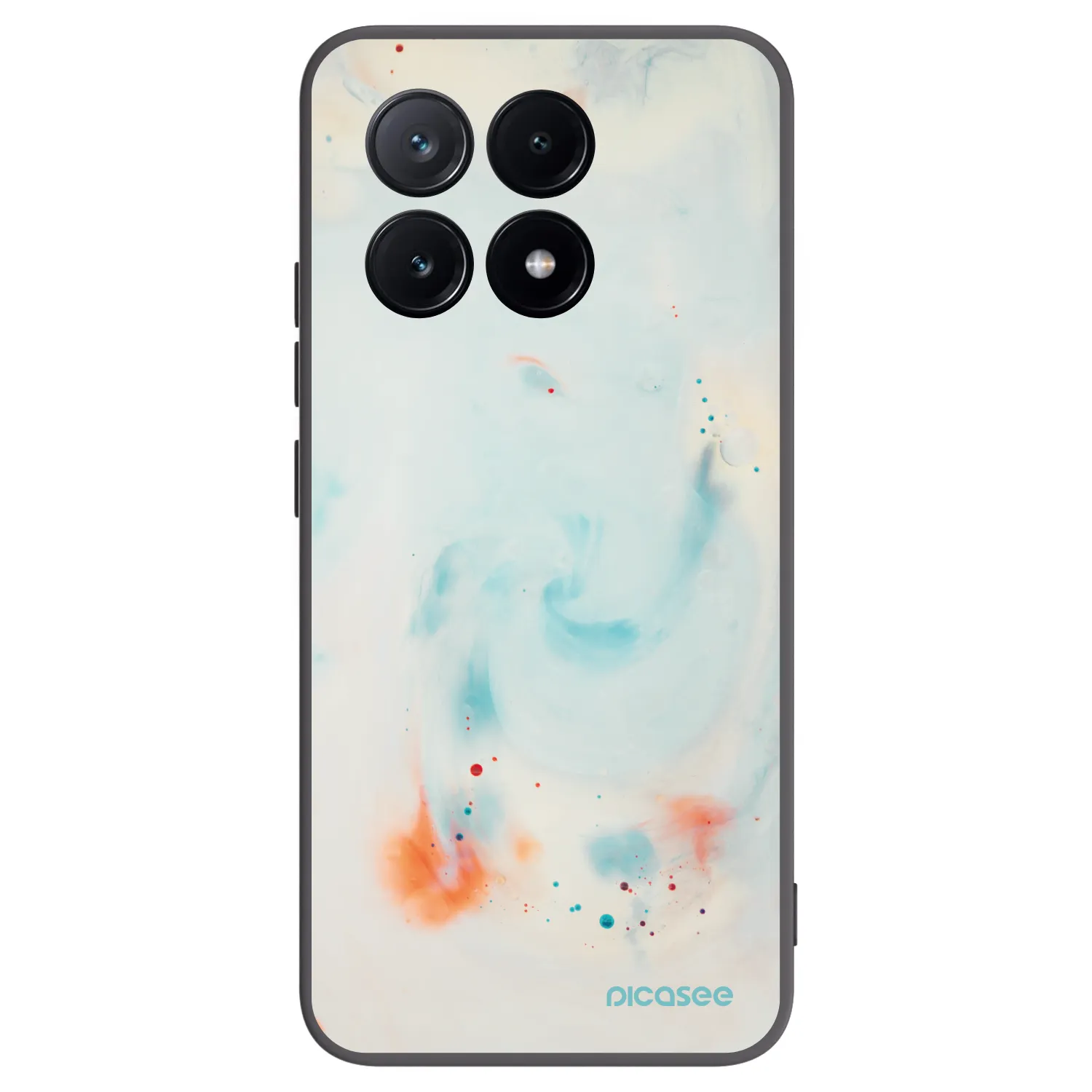Picasee Μαύρη θήκη σιλικόνης για Xiaomi Poco X6 Pro - Splash