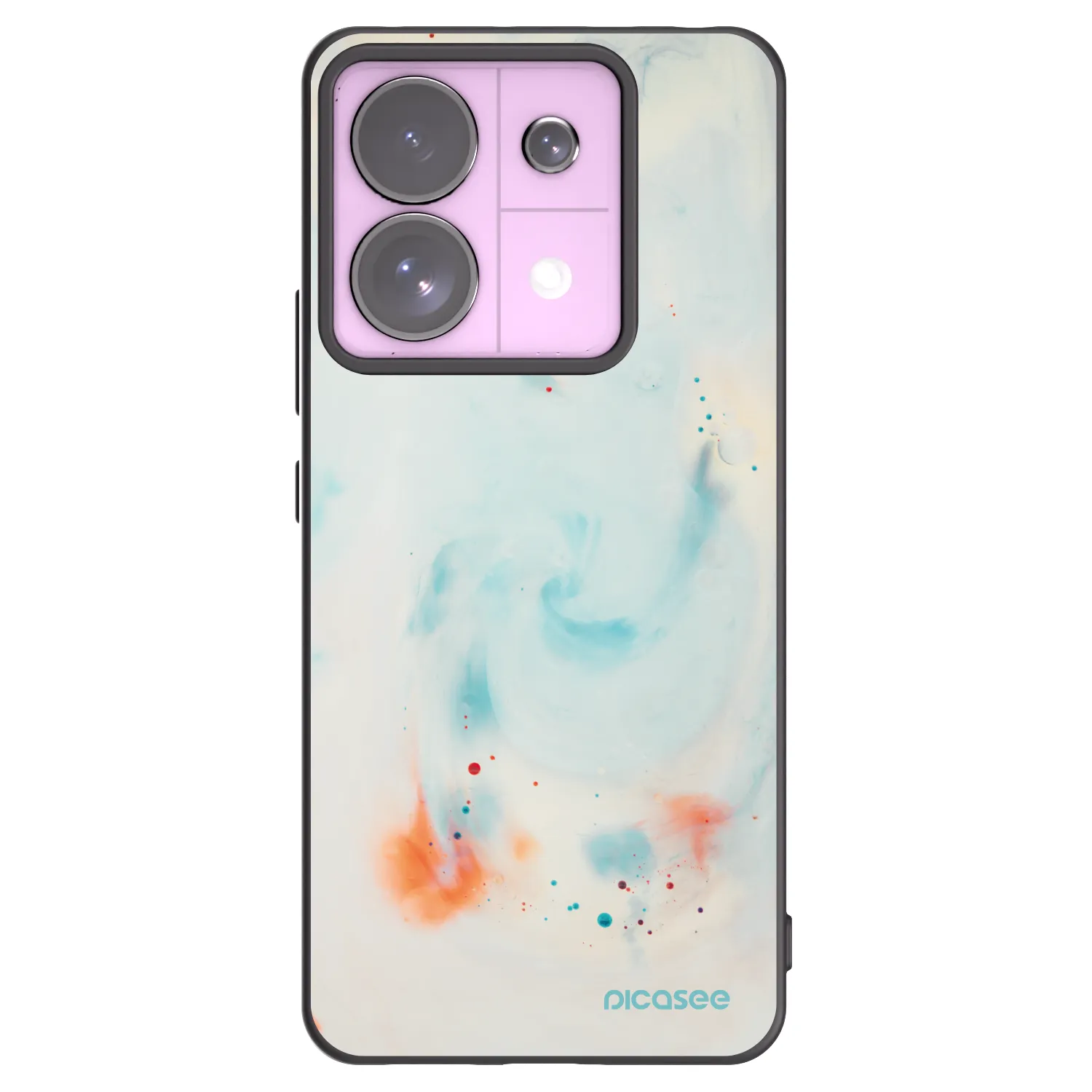 Picasee Μαύρη θήκη σιλικόνης για Xiaomi Redmi Note 13 Pro 5G - Splash