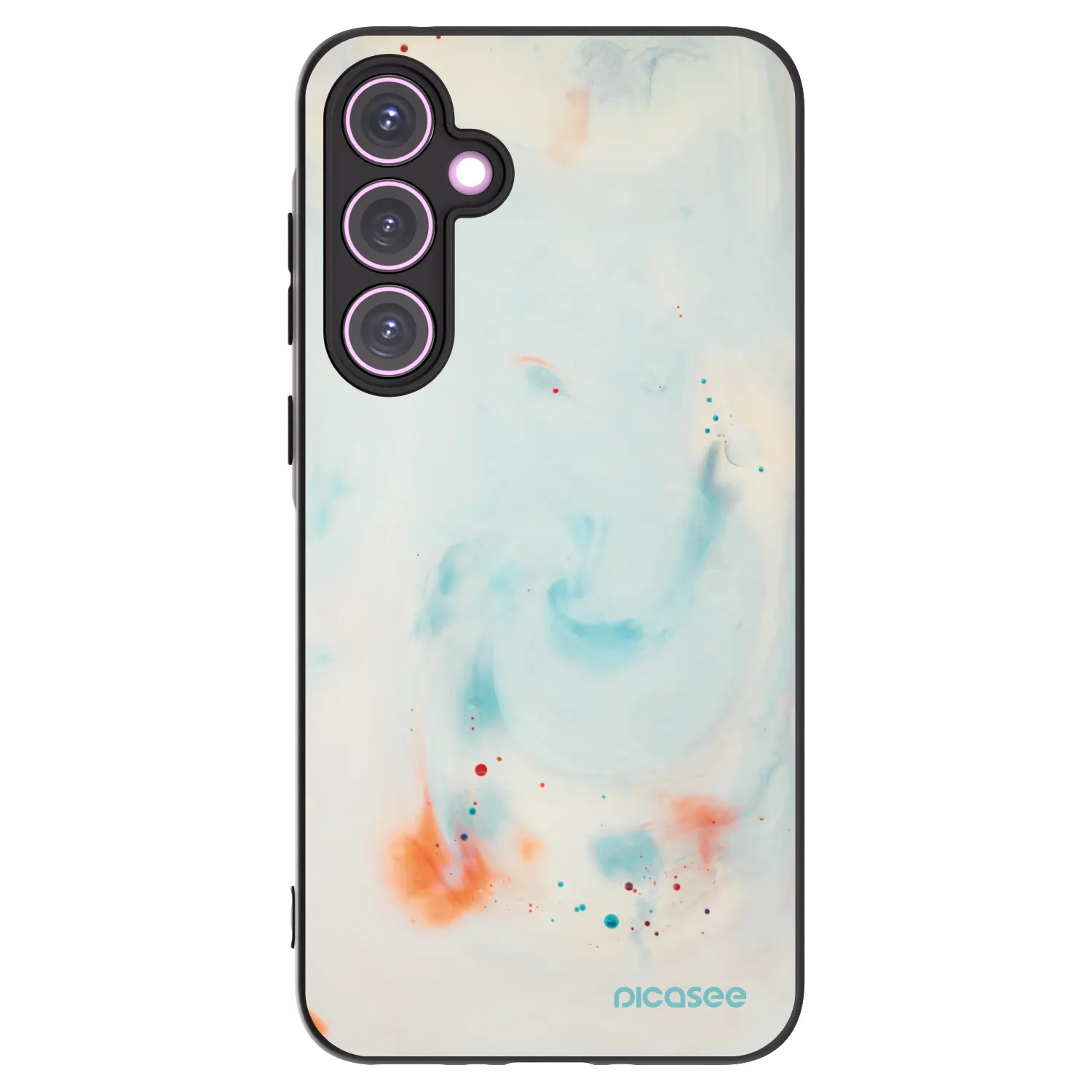 Picasee Μαύρη θήκη σιλικόνης για Samsung Galaxy A35 5G A356B - Splash