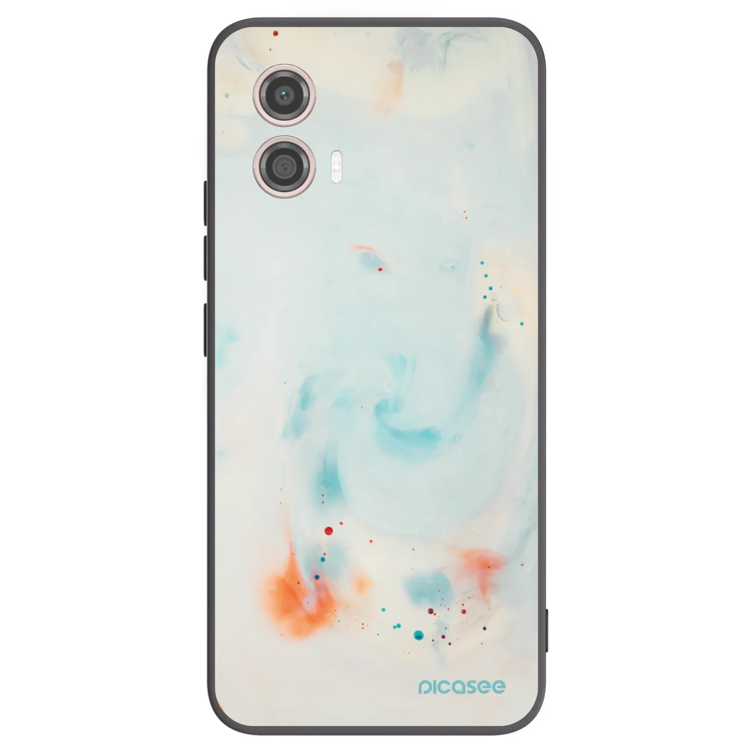 Picasee Μαύρη θήκη σιλικόνης για Motorola Moto G53 5G - Splash