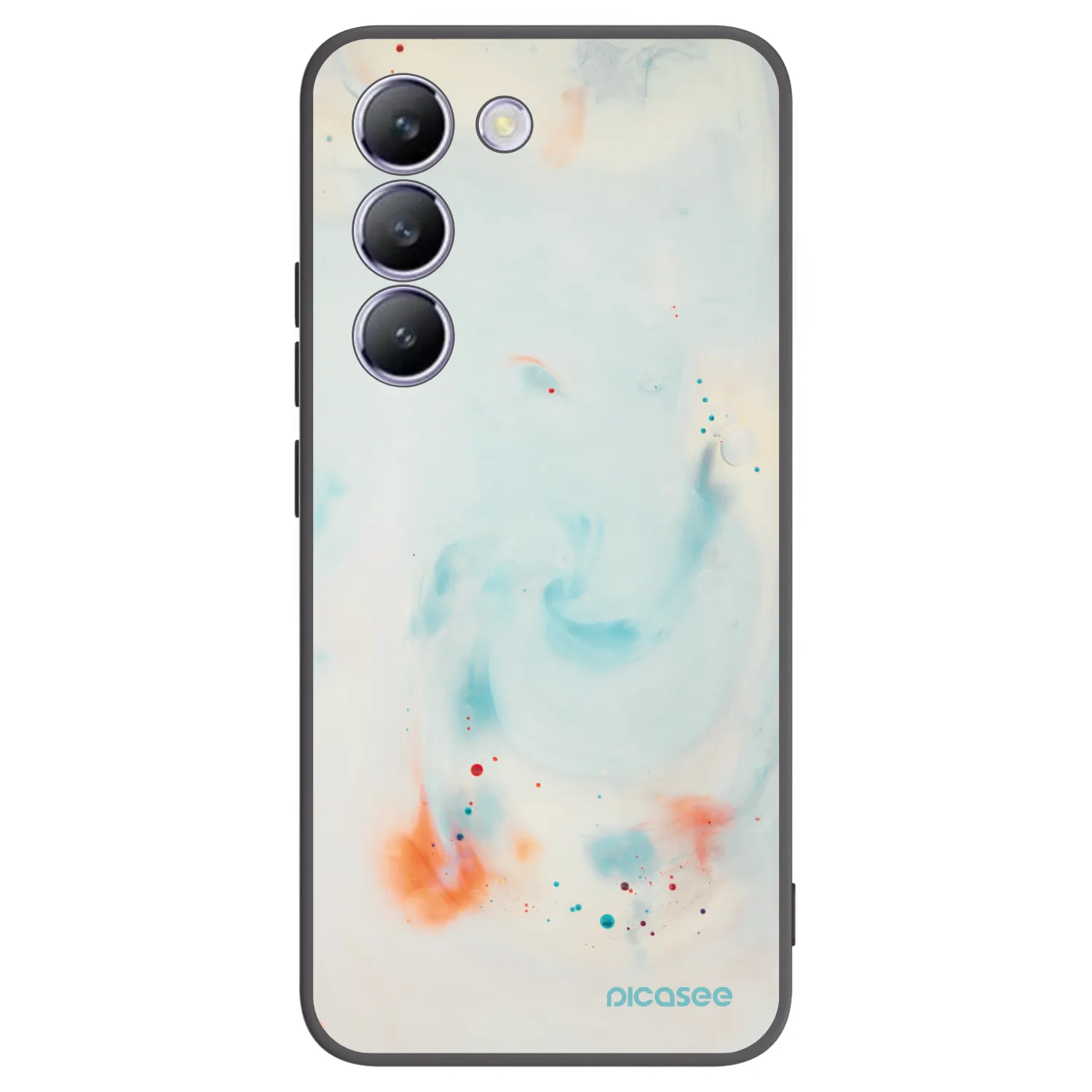 Picasee Μαύρη θήκη σιλικόνης για Vivo V40 SE 5G - Splash