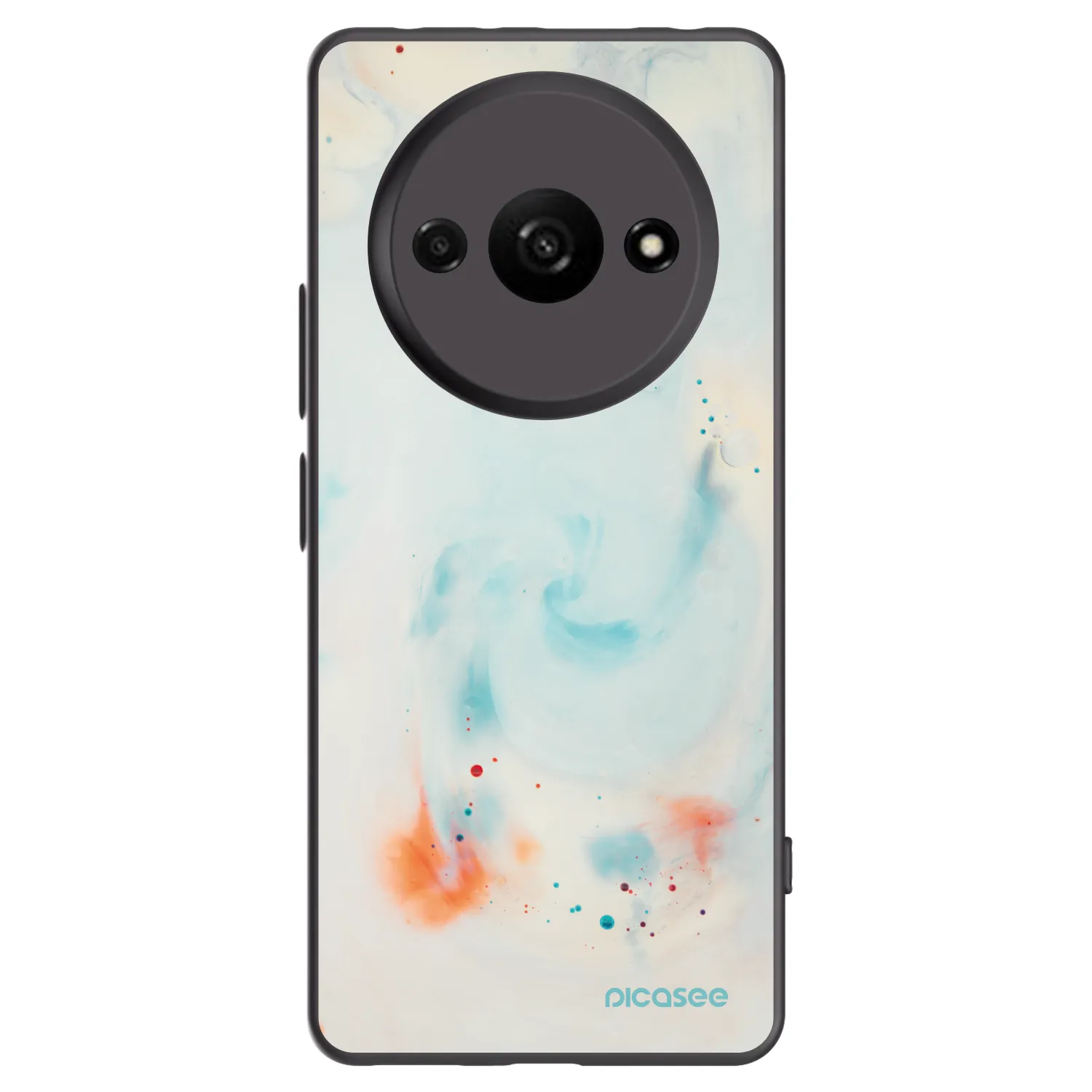 Picasee Μαύρη θήκη σιλικόνης για Xiaomi Redmi A3 - Splash