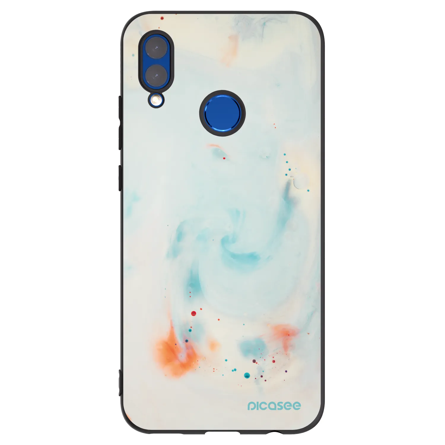 Picasee Μαύρη θήκη σιλικόνης για Honor 10 Lite - Splash