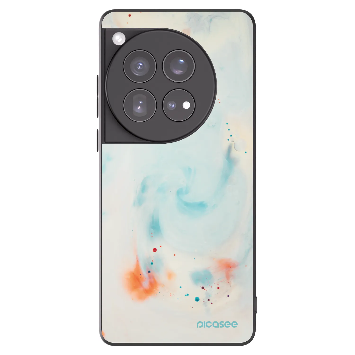 Picasee Μαύρη θήκη σιλικόνης για OnePlus 12 5G - Splash