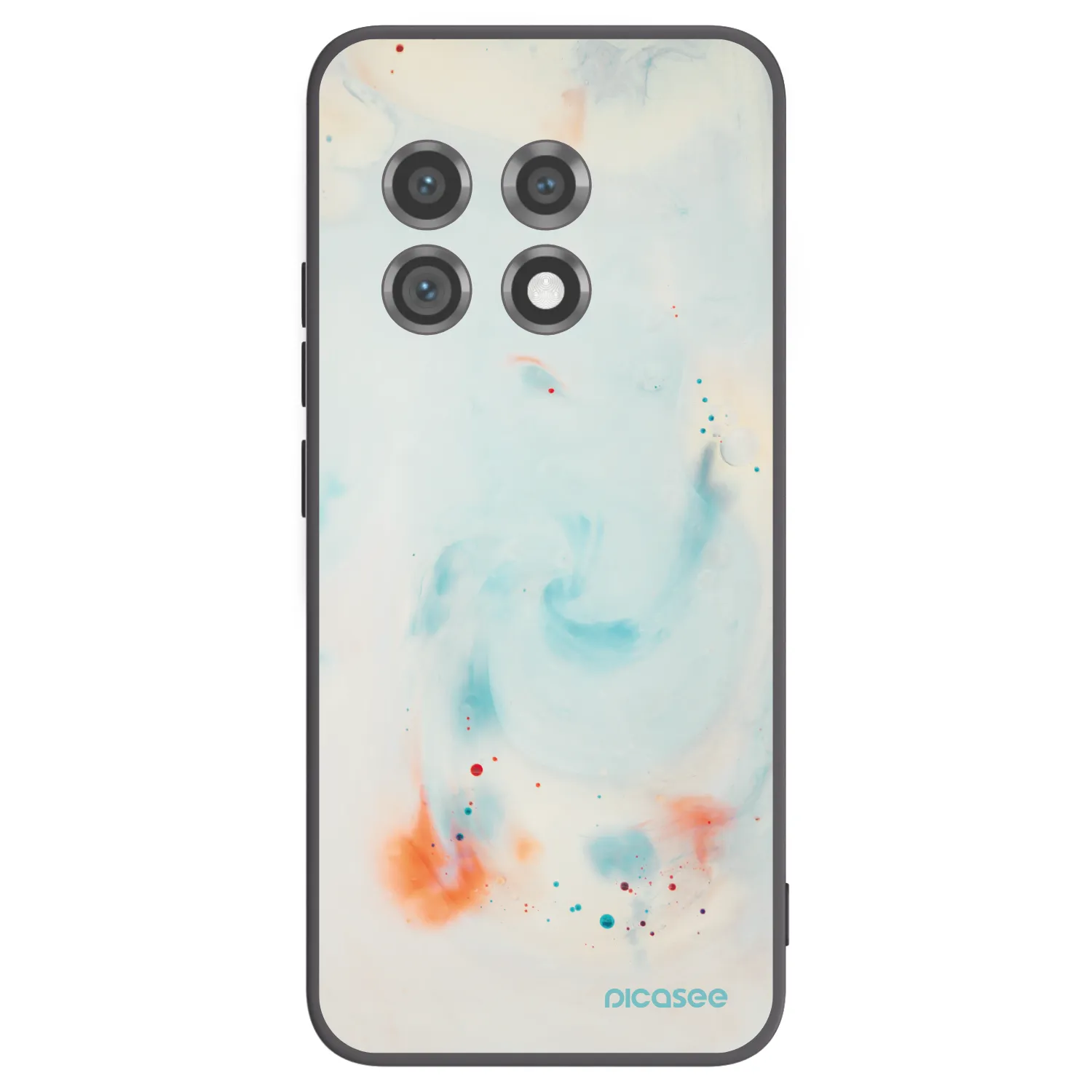 Picasee Μαύρη θήκη σιλικόνης για OnePlus 11 5G - Splash