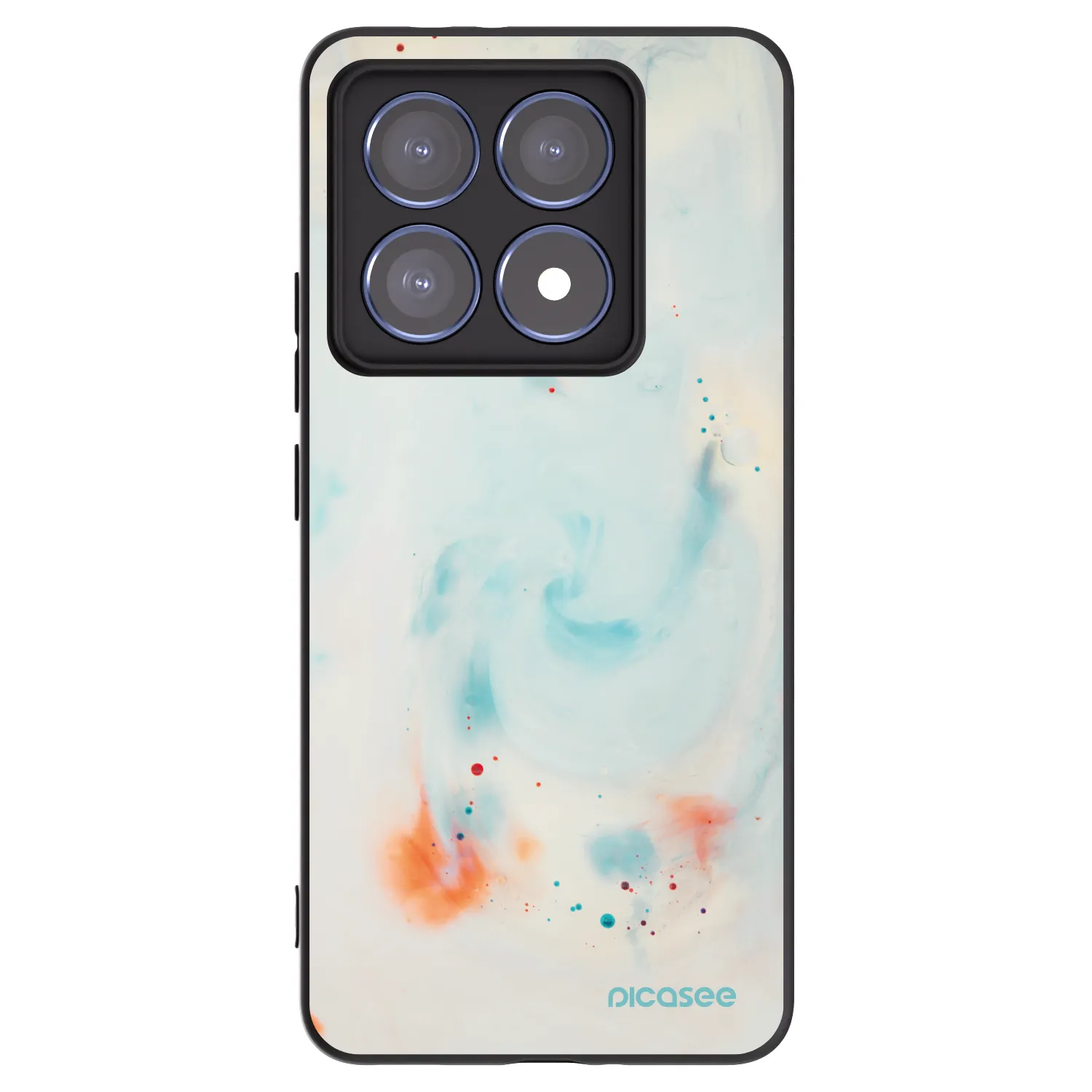 Picasee Μαύρη θήκη σιλικόνης για Xiaomi 14T Pro - Splash