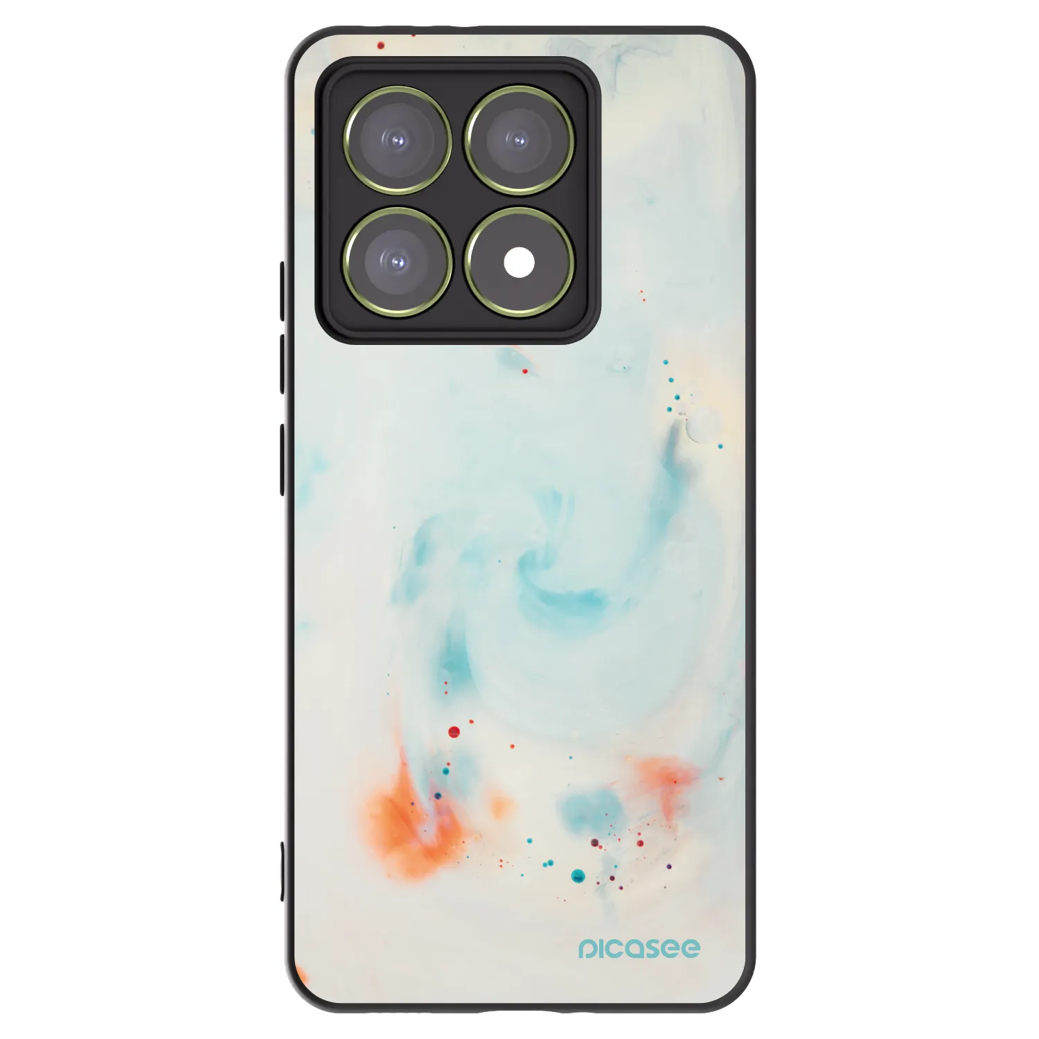 Picasee Μαύρη θήκη σιλικόνης για Xiaomi 14T - Splash