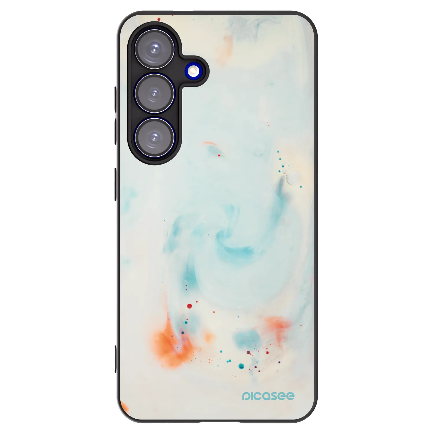 Picasee Μαύρη θήκη σιλικόνης για Samsung Galaxy S25 5G - Splash
