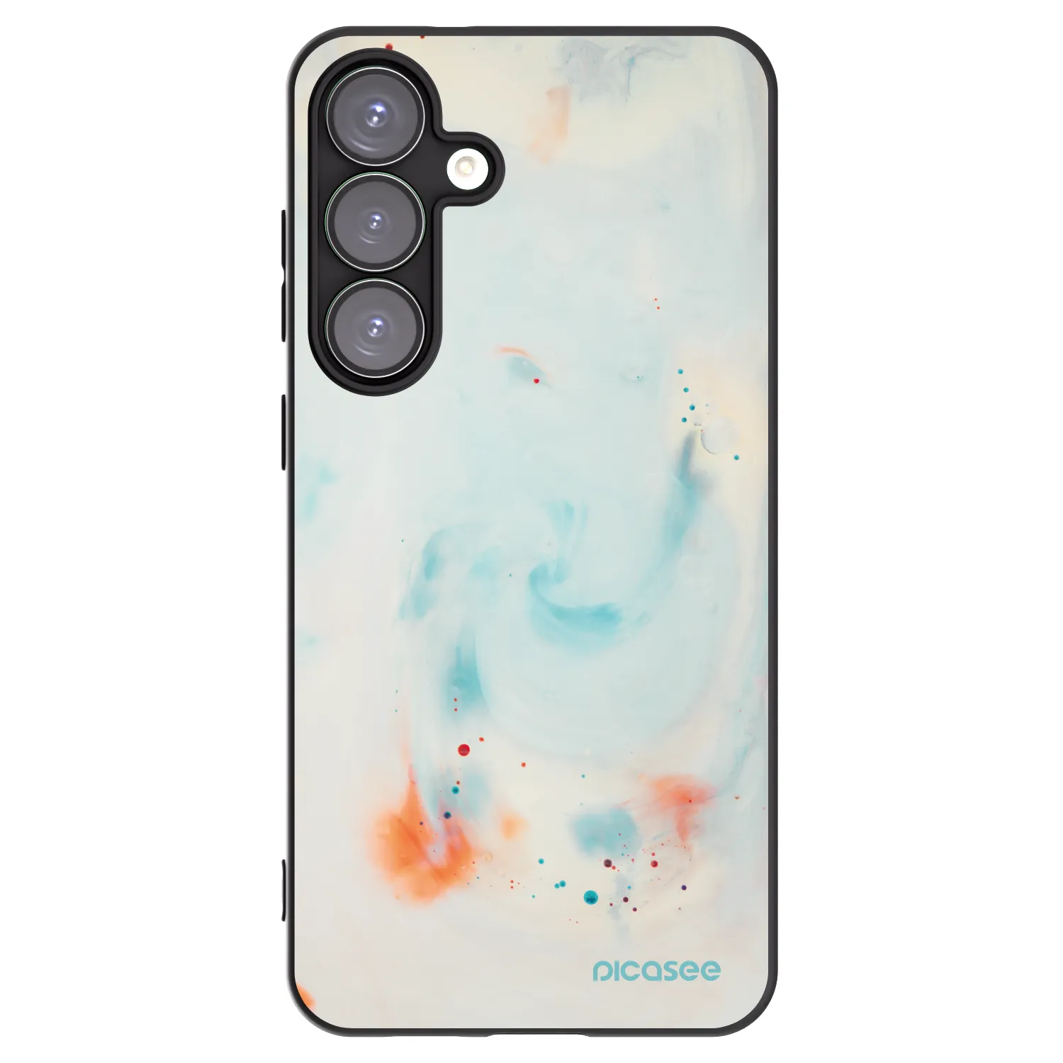 Picasee Μαύρη θήκη σιλικόνης για Samsung Galaxy S25+ 5G - Splash