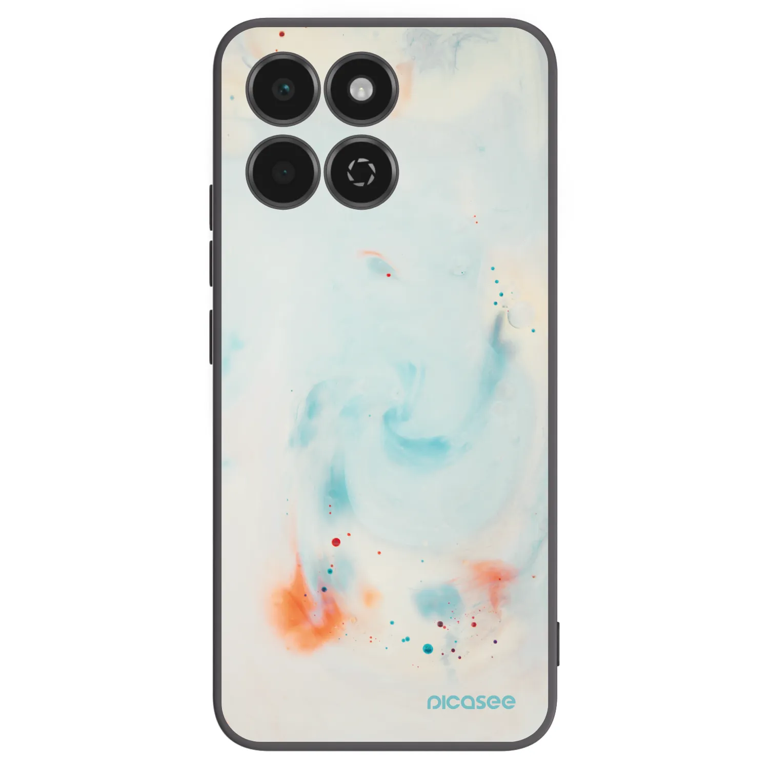 Picasee Μαύρη θήκη σιλικόνης για Honor 200 Smart 5G - Splash