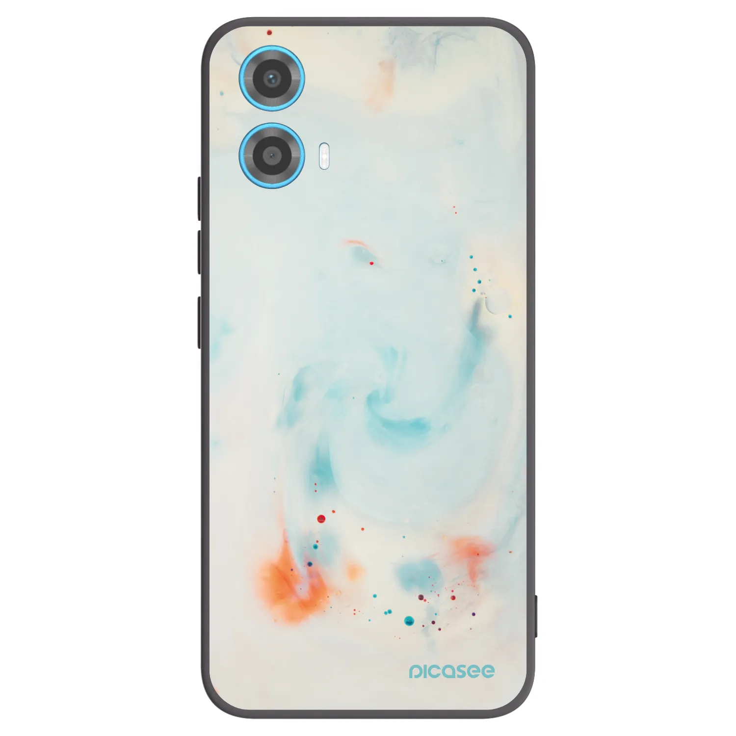 Picasee Μαύρη θήκη σιλικόνης για Motorola Moto G34 5G - Splash