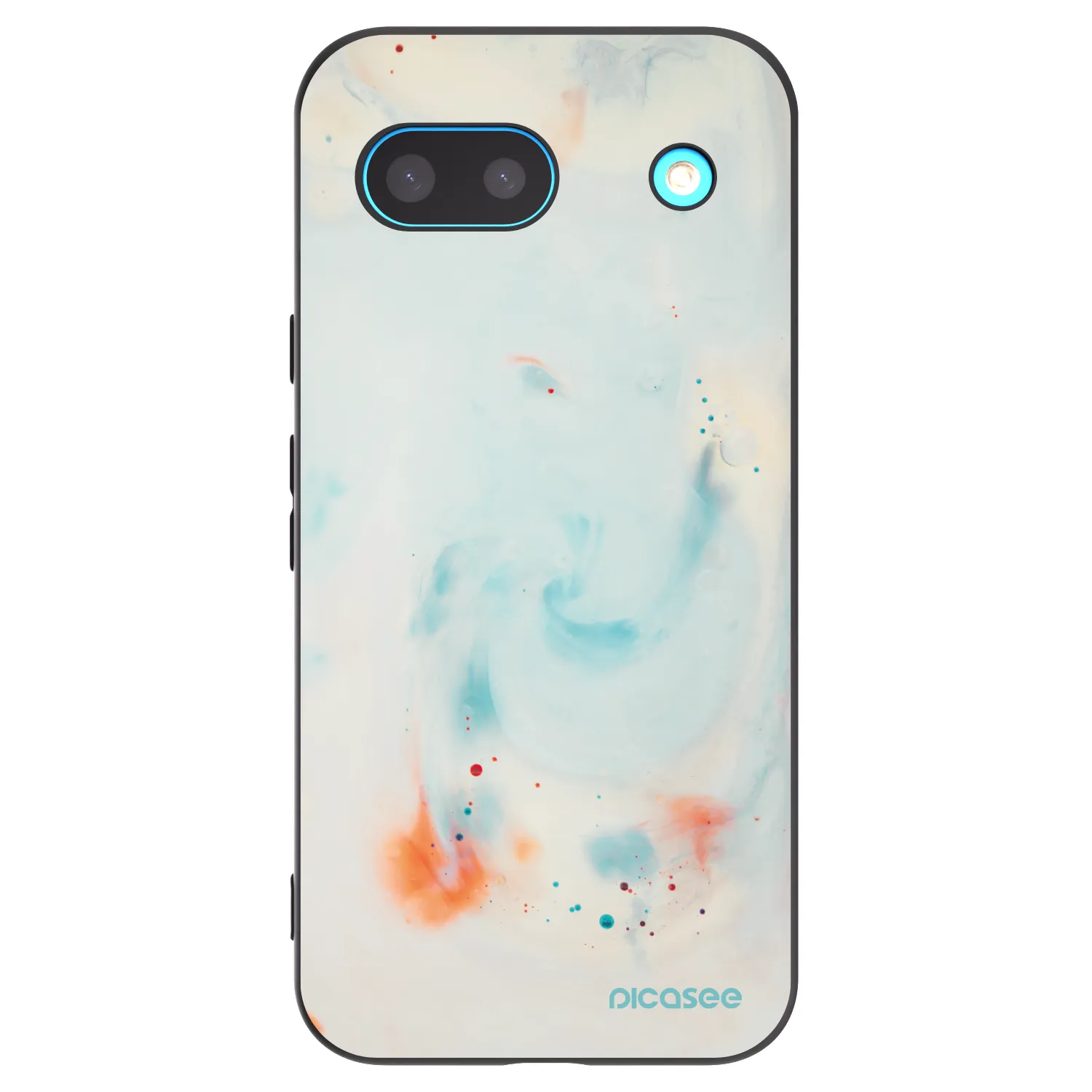 Picasee Μαύρη θήκη σιλικόνης για Google Pixel 8 - Splash