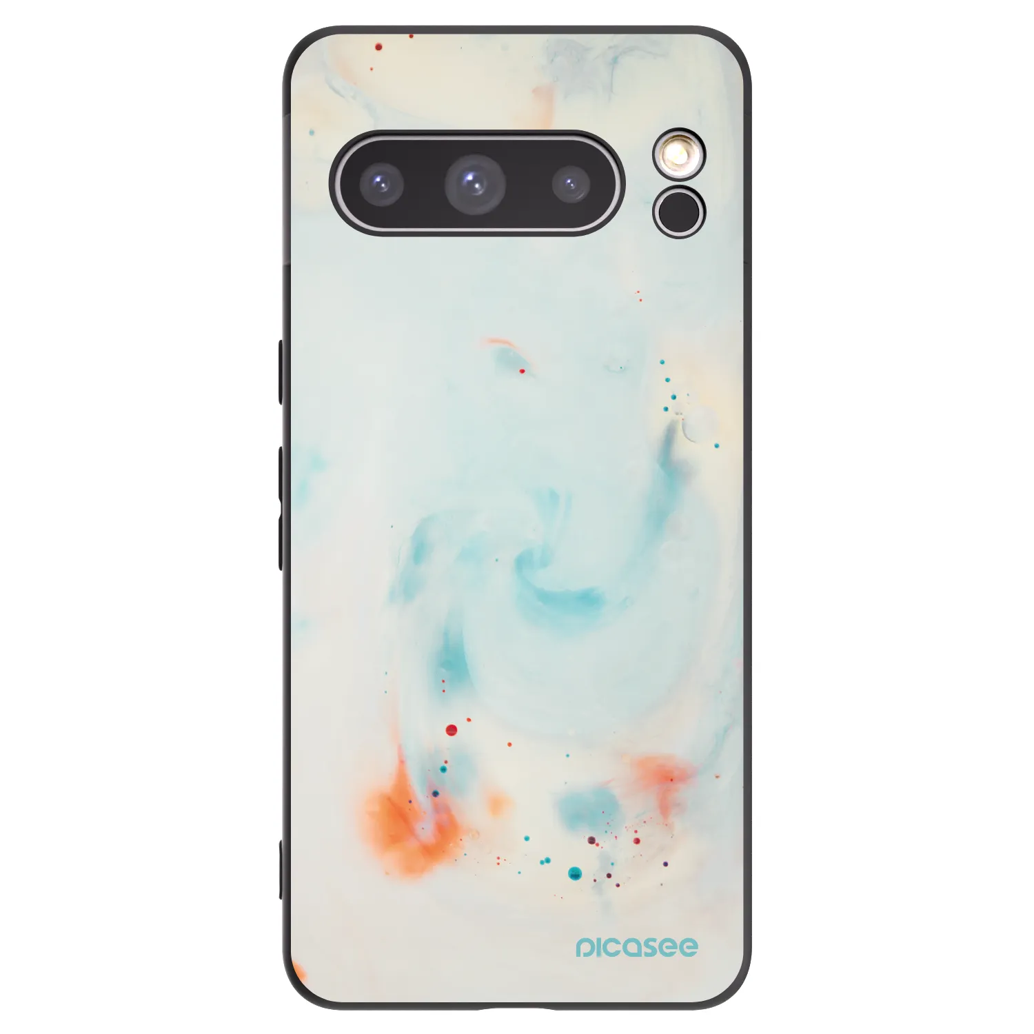 Picasee Μαύρη θήκη σιλικόνης για Google Pixel 8 Pro - Splash