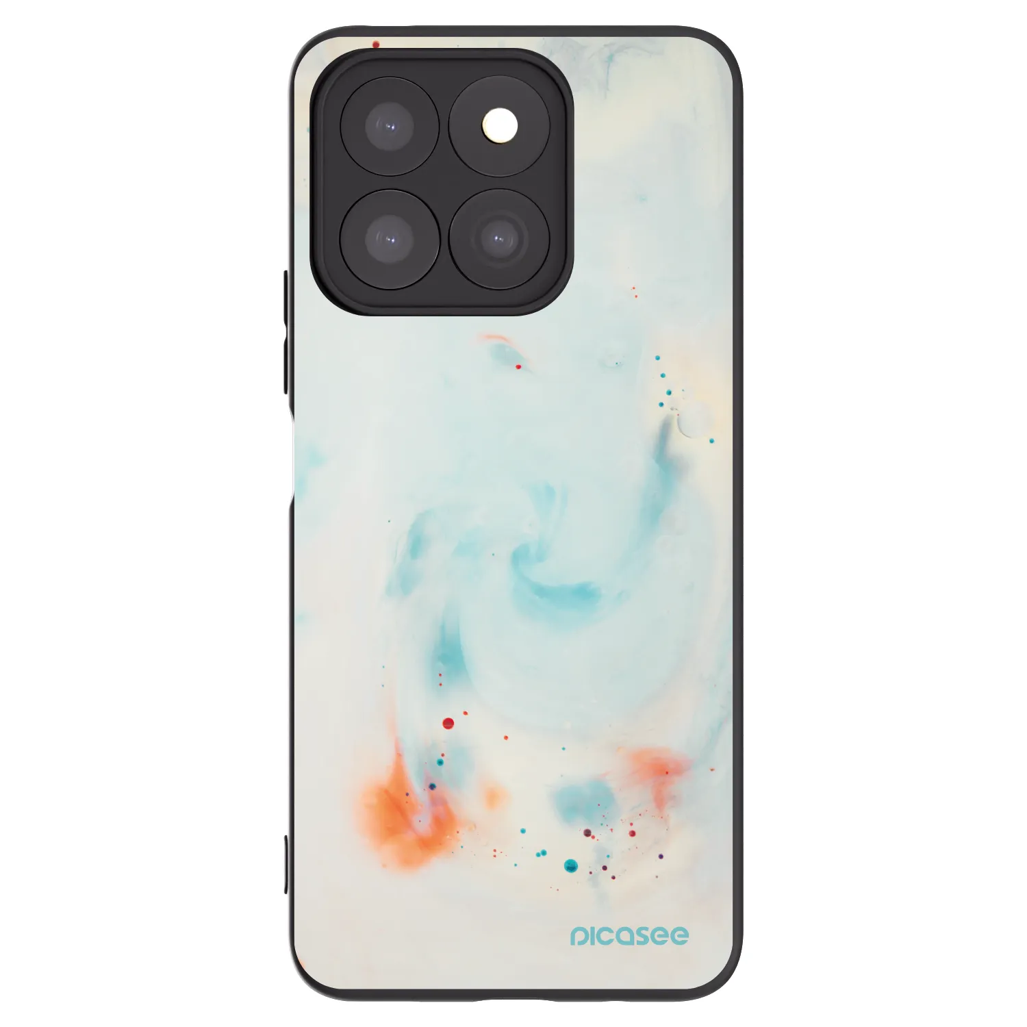 Picasee Μαύρη θήκη σιλικόνης για Honor X8c - Splash