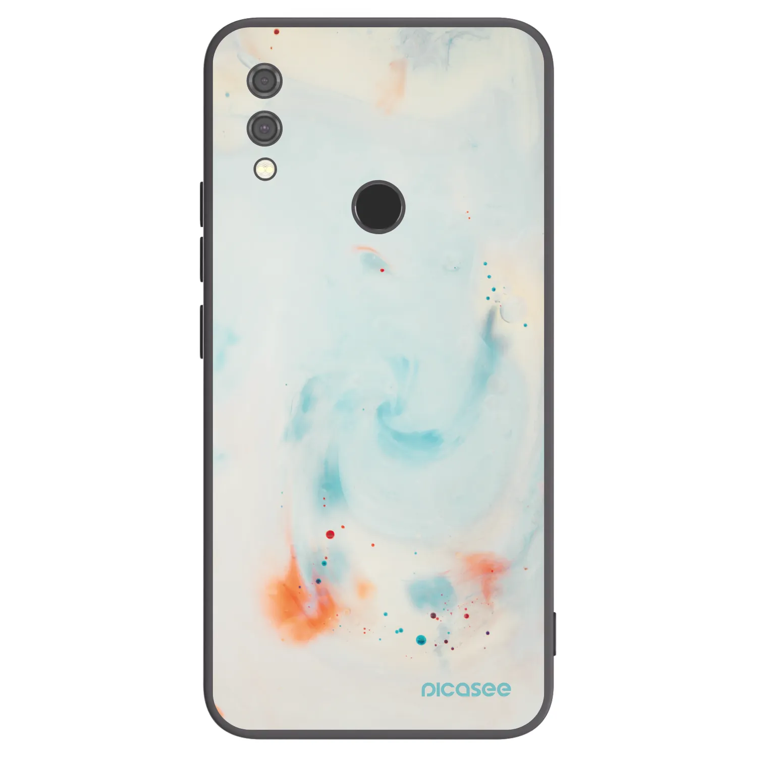 Picasee Μαύρη θήκη σιλικόνης για Xiaomi Redmi Note 7 - Splash