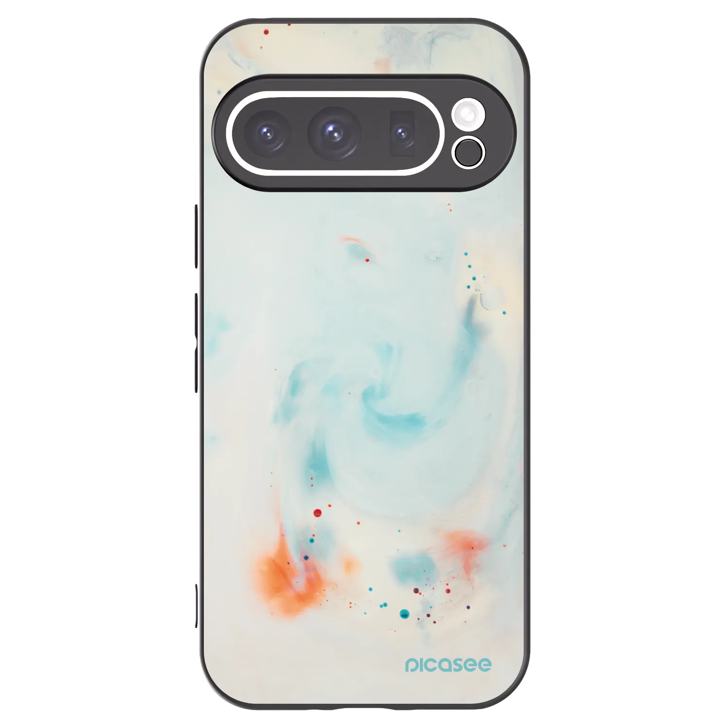Picasee Μαύρη θήκη σιλικόνης για Google Pixel 9 Pro - Splash