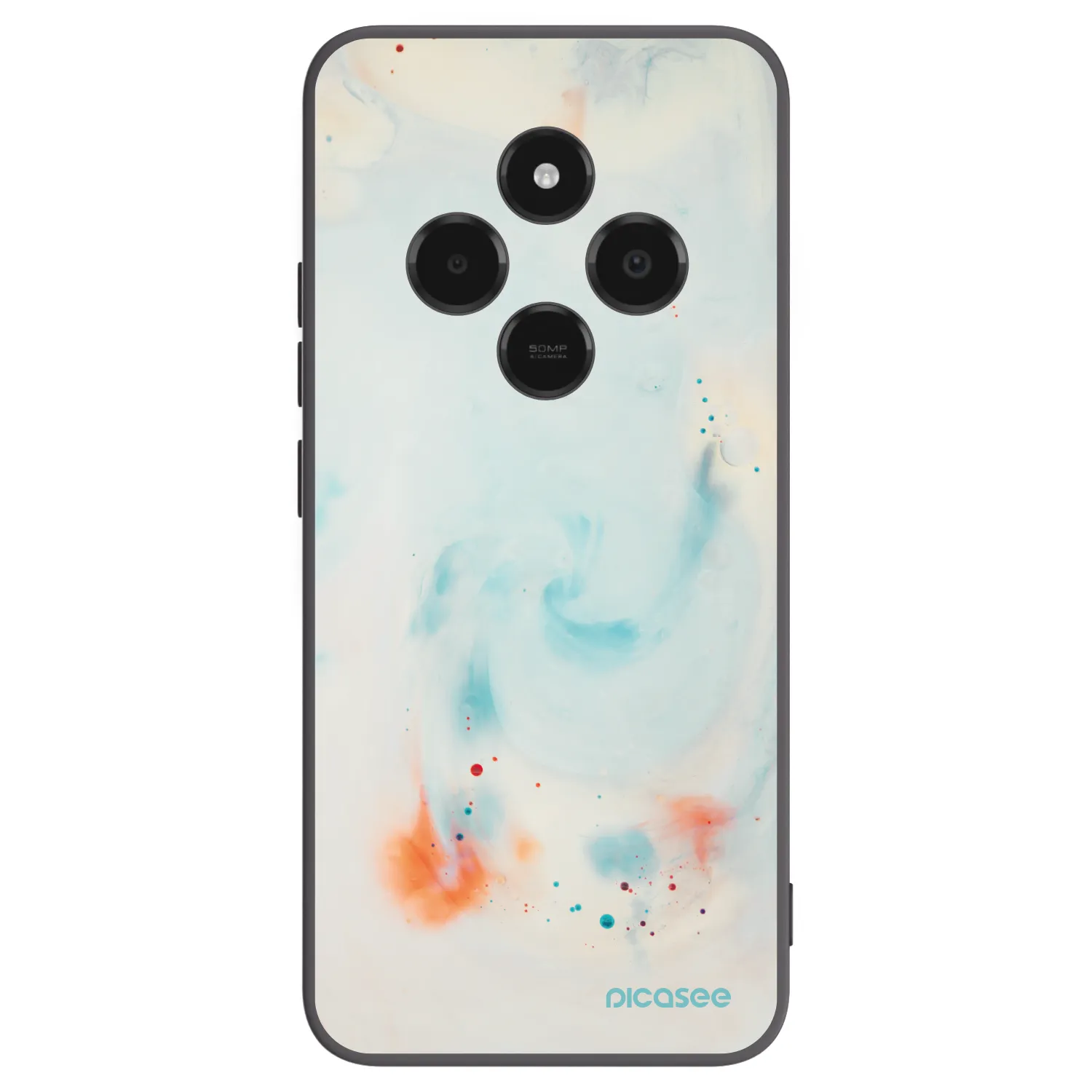 Picasee Μαύρη θήκη σιλικόνης για Xiaomi Poco C75 - Splash